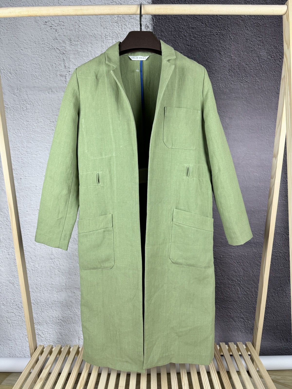 Chloe Chloe Stora designed in Paris green long coat size 38 Size S / US 4 / IT 40 - 1 Thumbnail