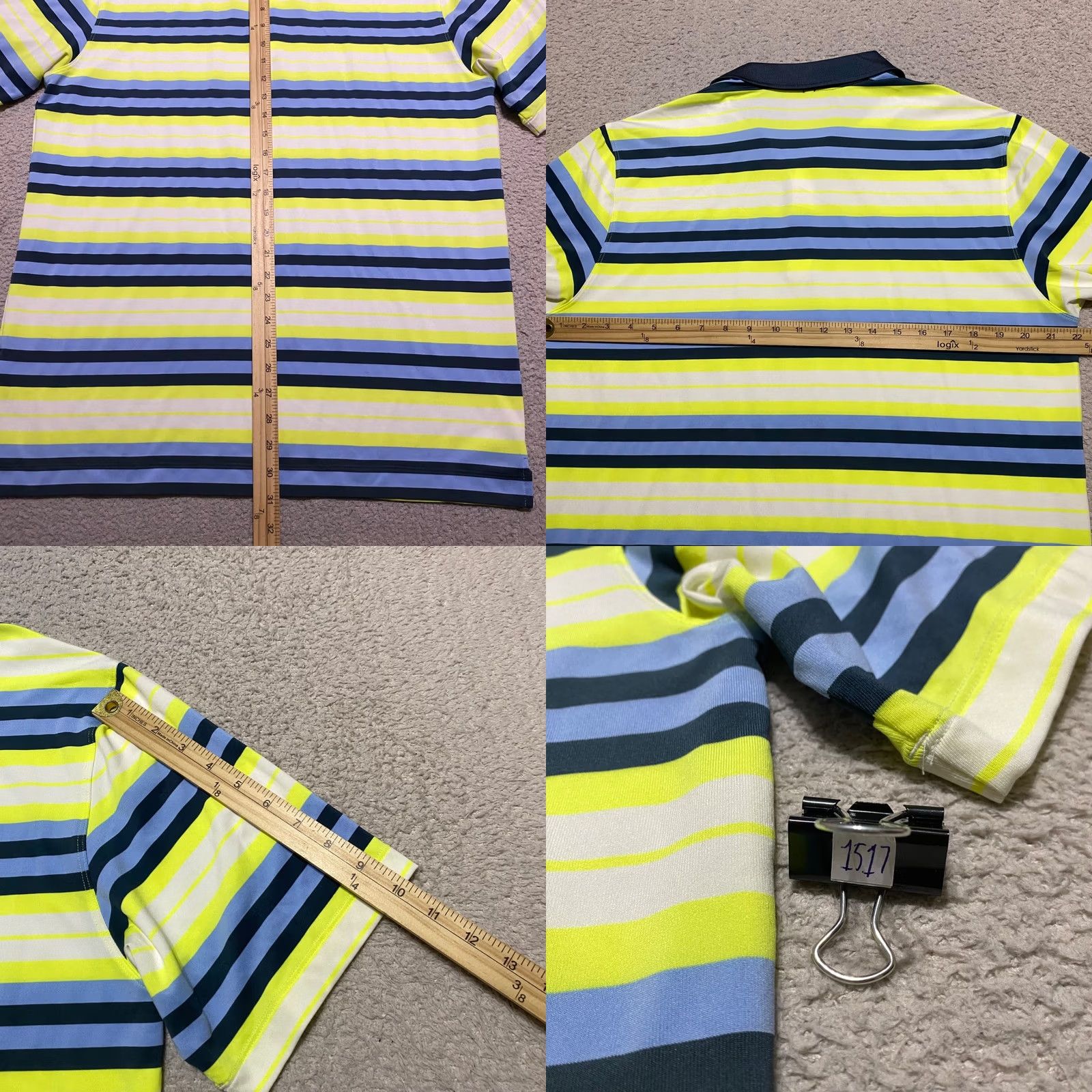 Nike Nike Golf Polo Shirt Mens Large Dri-Fit Multicolor Striped Short Sleeve Polo Size US L / EU 52-54 / 3 - 8 Thumbnail