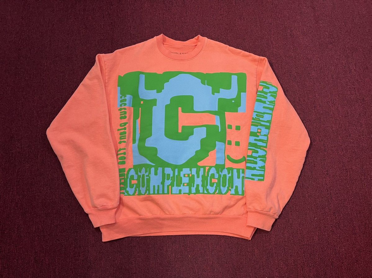 image of Cactus Plant Flea Market x Complexcon Willy Wonka Crewneck in Orange, Men's (Size XL)