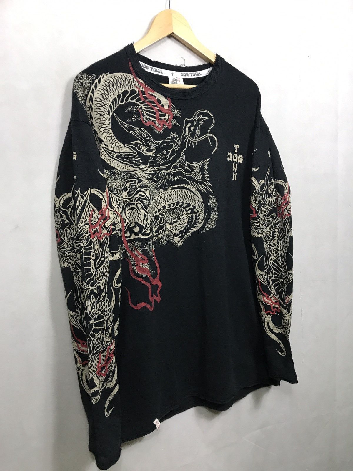 JNCO Rare Vintage Dog Town Tatoo Dragon Long Sleeve Size US L / EU 52-54 / 3 - 2 Thumbnail