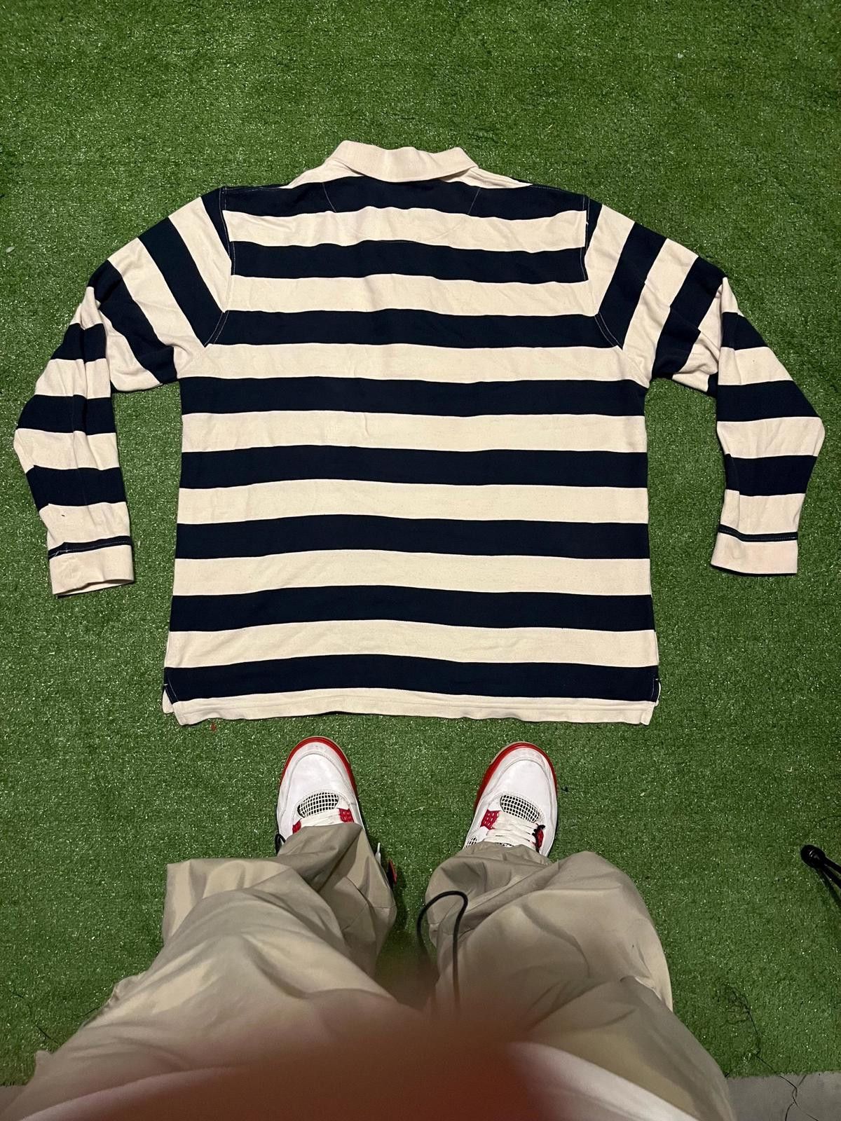 Duck Head Duck Head Men's Long Sleeve Striped Polo Shirt XL Size ONE SIZE - 2 Thumbnail