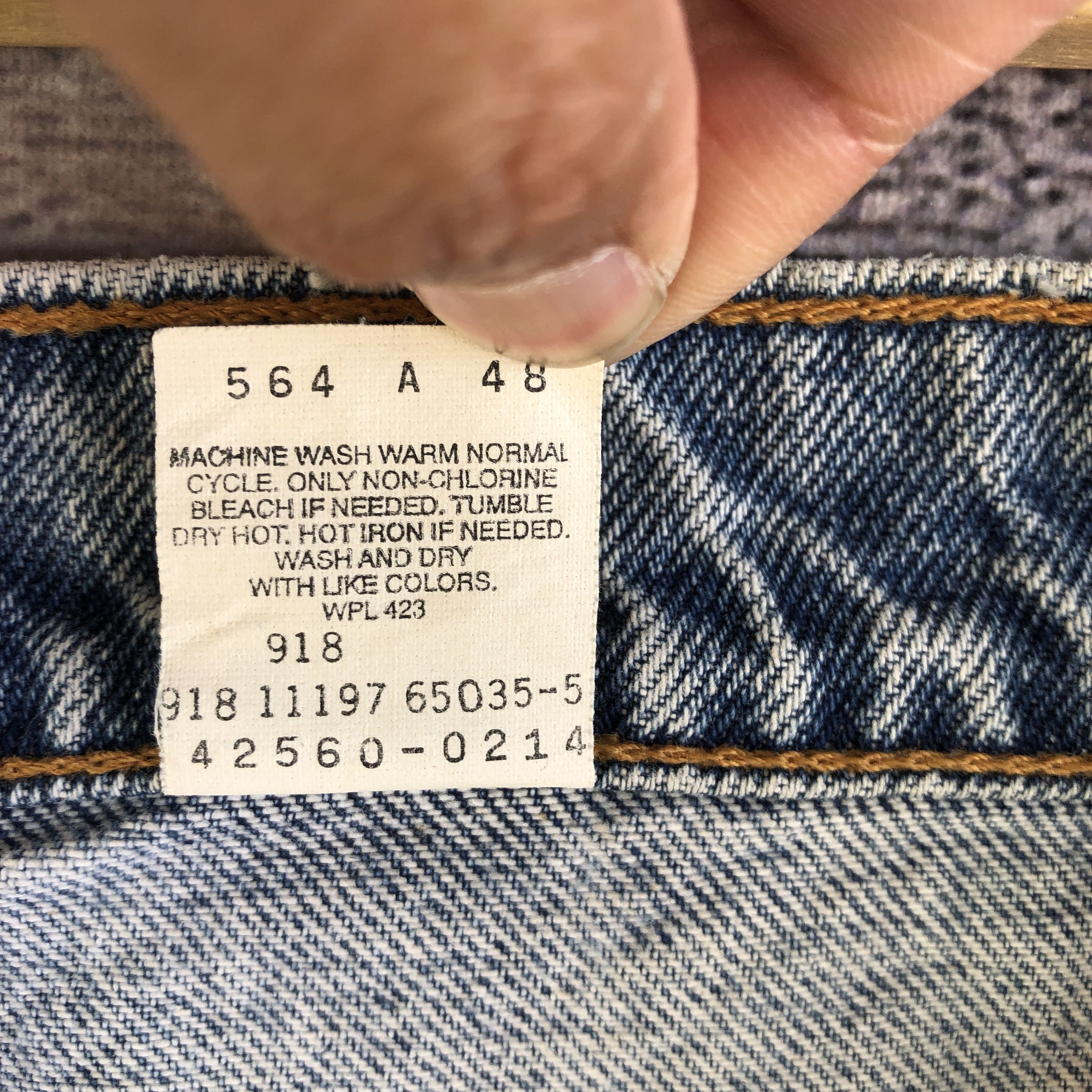 Levi's Vintage Levis 560 Jeans Distressed Orange Tab Levis Denim Size US 30 / EU 46 - 8 Thumbnail