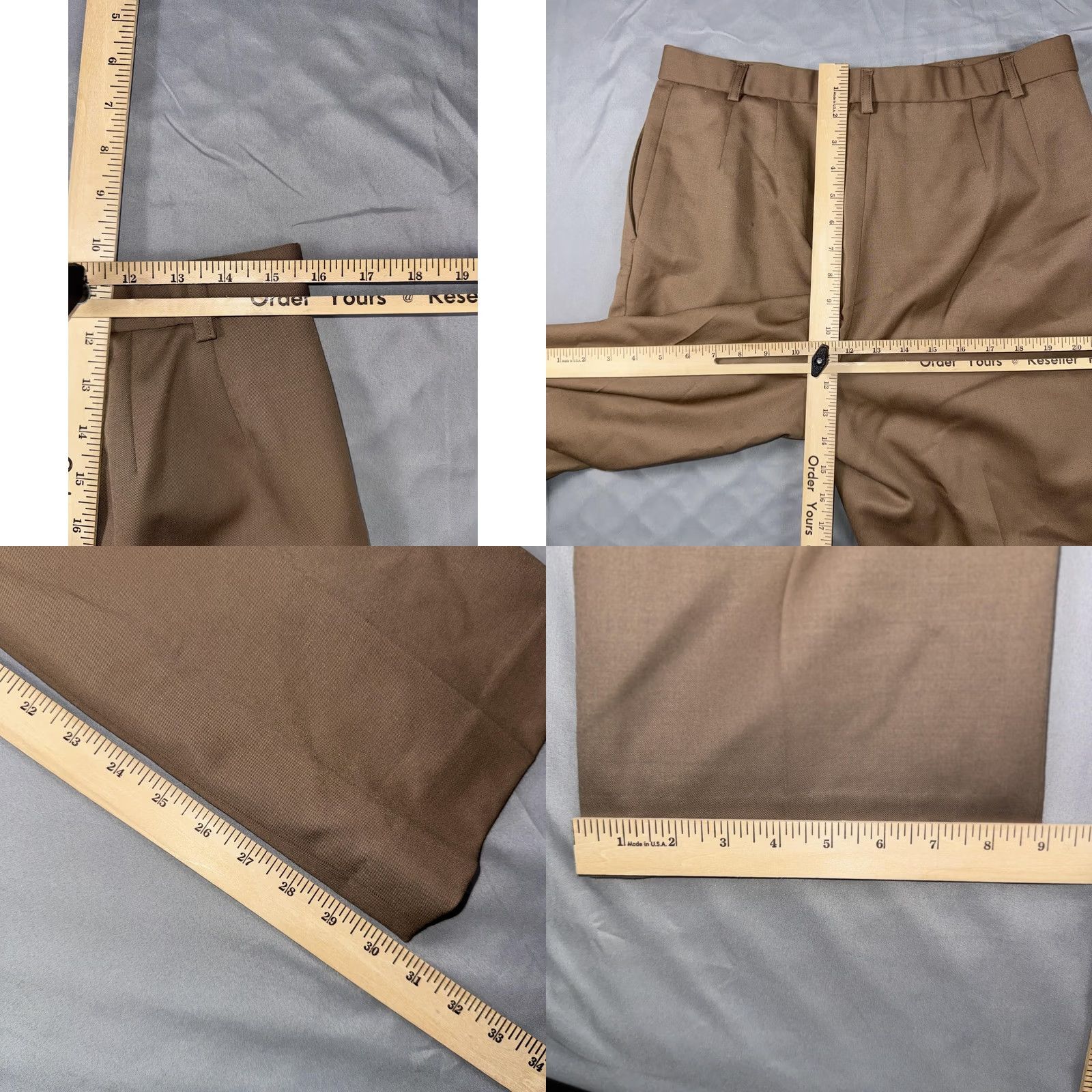 Pendleton VINTAGE Pendleton Dress Pants Womens 10 Beige Wool Pleated Lined Classic Workwear Slacks Menus? Size 32" / US 10 / IT 46 - 8 Thumbnail