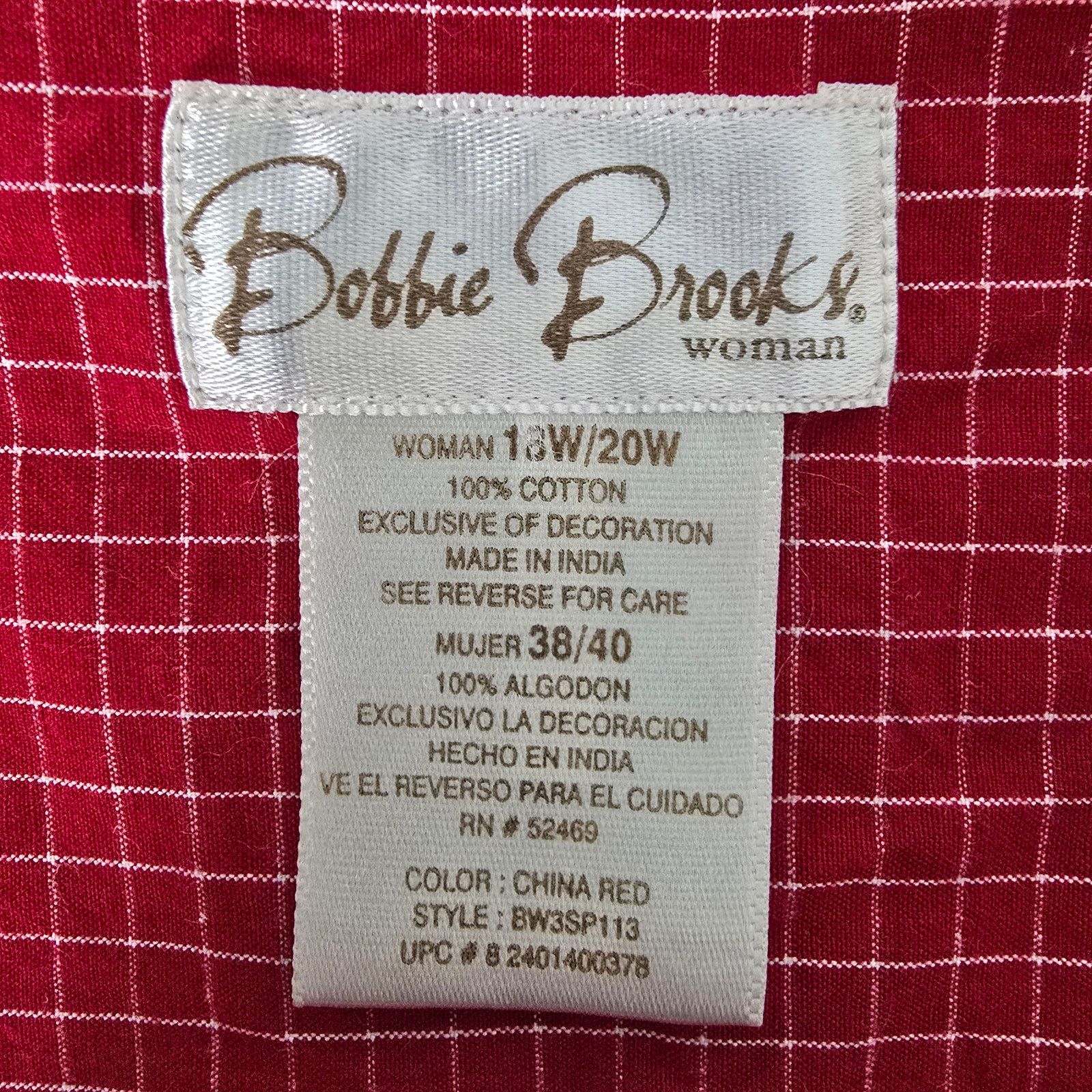 Vintage BOBBIE BROOKS Shirt Plus 18W 20W Embroidered Clothesline Size XXL / US 16-18 / IT 52-54 - 11 Thumbnail