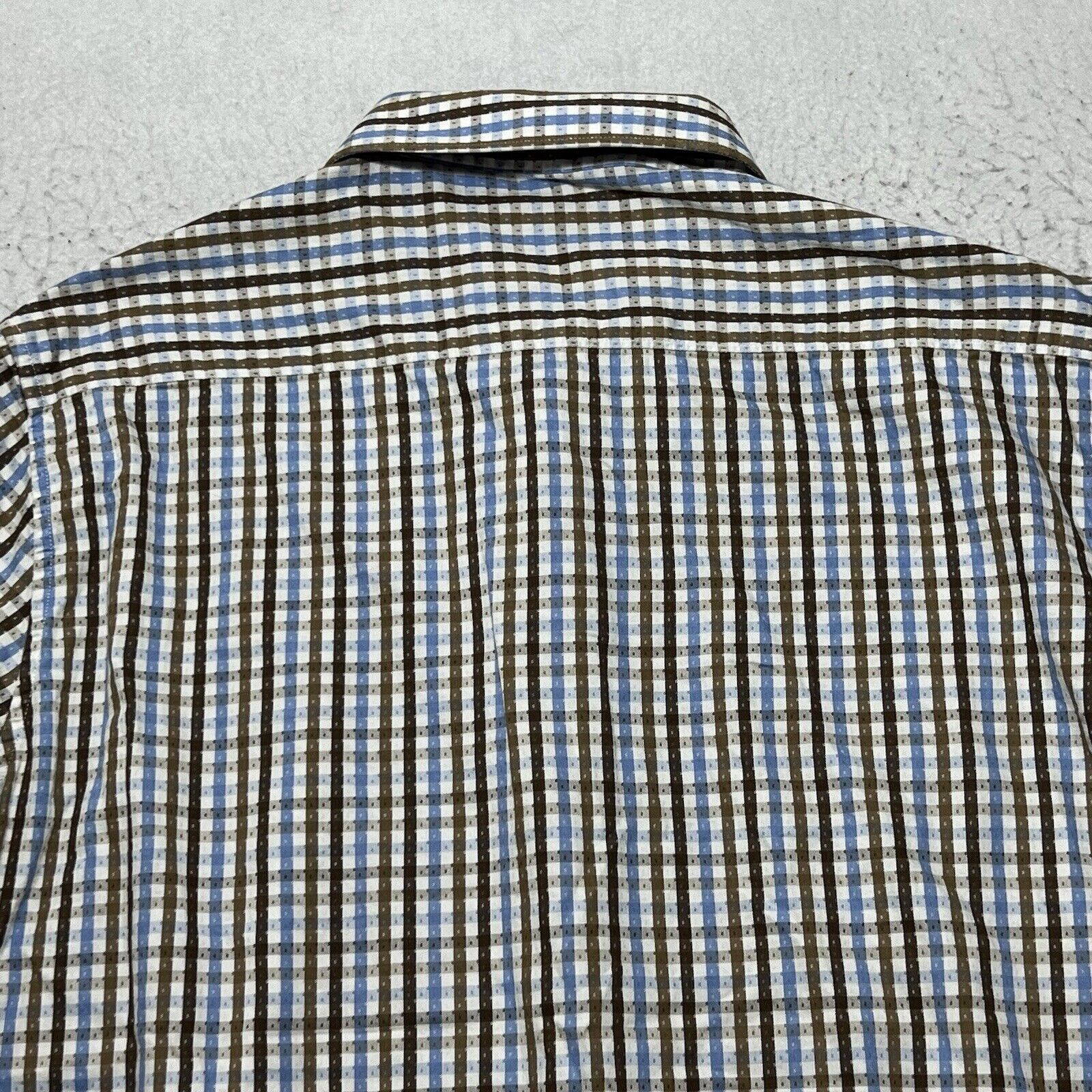 Robert Graham Robert Graham Classic Fit Button Down Shirt Blue Striped Size US XL / EU 56 / 4 - 12 Thumbnail