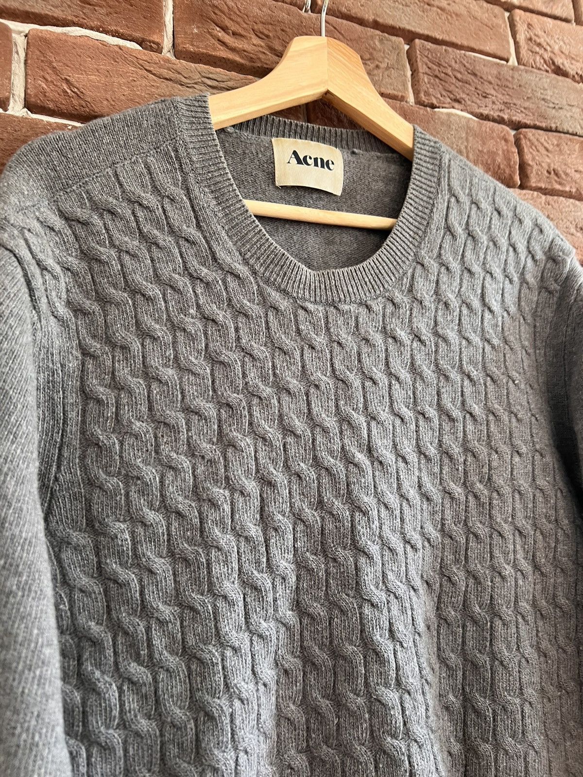 Acne Studios × Designer Acne Studios AW08 DF Layered Cable Wool Knit Luxury Casual Size US M / EU 48-50 / 2 - 2 Thumbnail