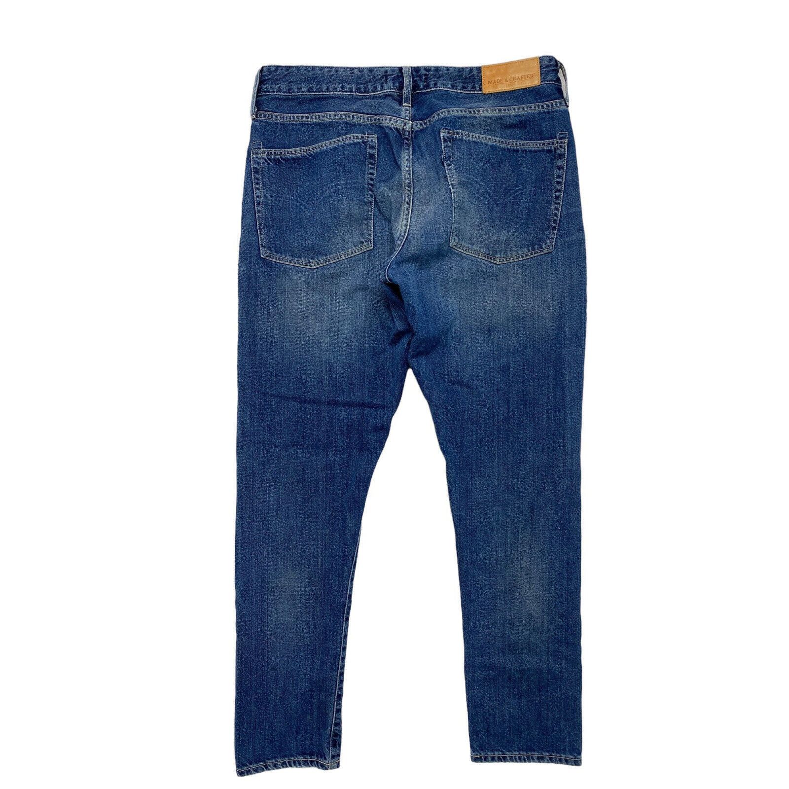 Levi's LEVIS MADE & CRAFTED Distressed Marker Tapered Blue Jeans 28 Size 28" / US 6 / IT 42 - 2 Thumbnail