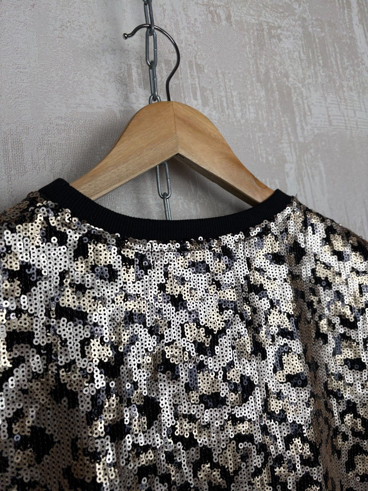 Jaded London Jaded London Sequin Top T-Shirt Gold Glam Party Festival Size US L / EU 52-54 / 3 - 15 Thumbnail