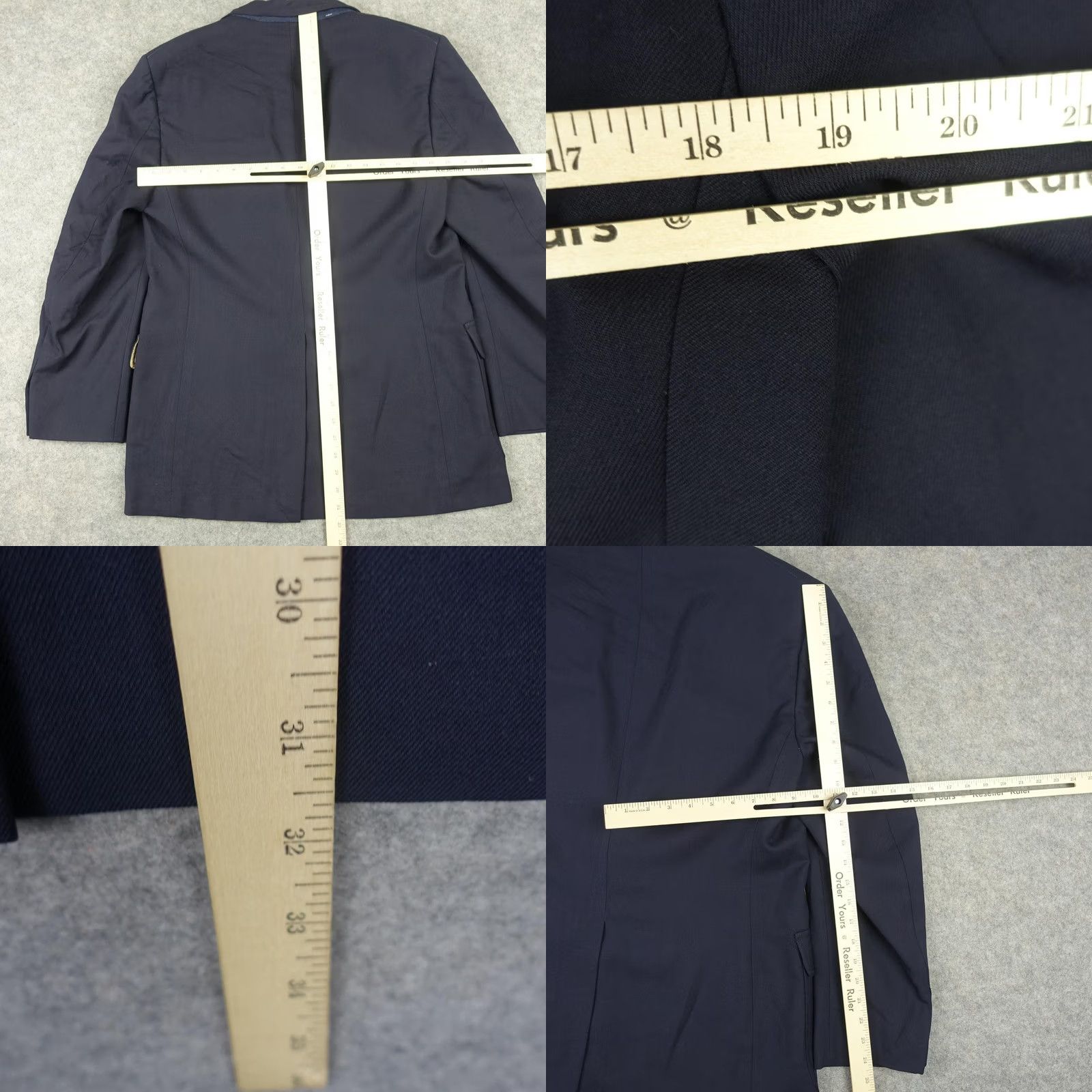 Bill Blass VINTAGE Bill Blass Blazer Mens 42 Navy Wool Three-Button Jacket Sport Coat Navy Blue Wool Three-Button Blazer Mens 42 Regular Mens Mens Mens Size 42R - 9 Thumbnail