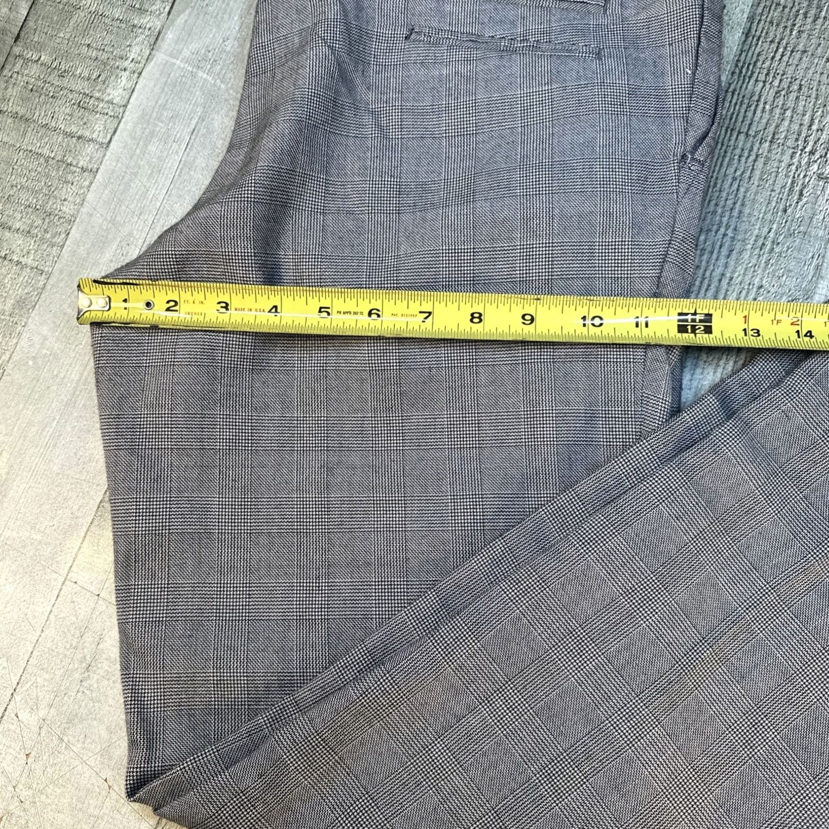 Vintage Paisley & Gray Pants Mens 31x32 Blk Slim Dress Pants Slacks Polka Dot Zip Pleated Front Straight Leg Pockets 31 Regular Spring Summer Mens Size US 31 - 6 Thumbnail