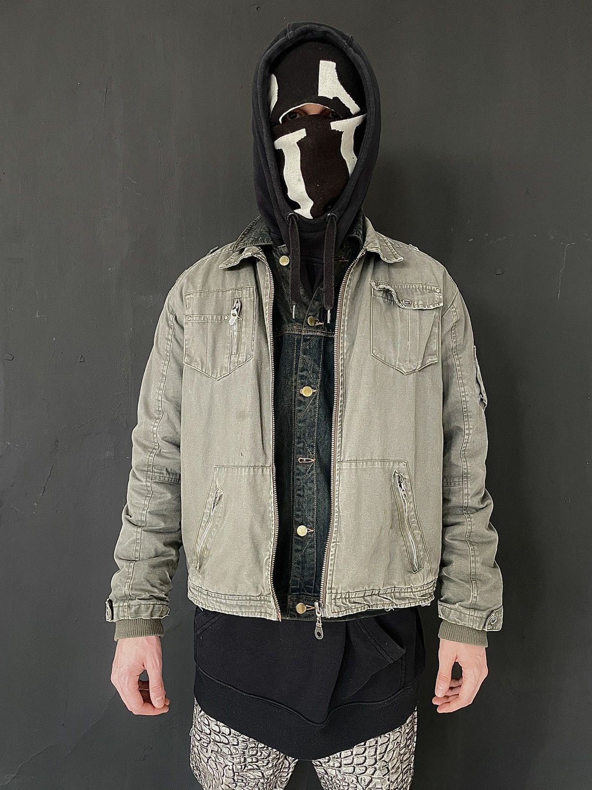 Vintage Vintage Military Field Jacket Distressed Faded Workwear L Size US XL / EU 56 / 4 - 5 Thumbnail