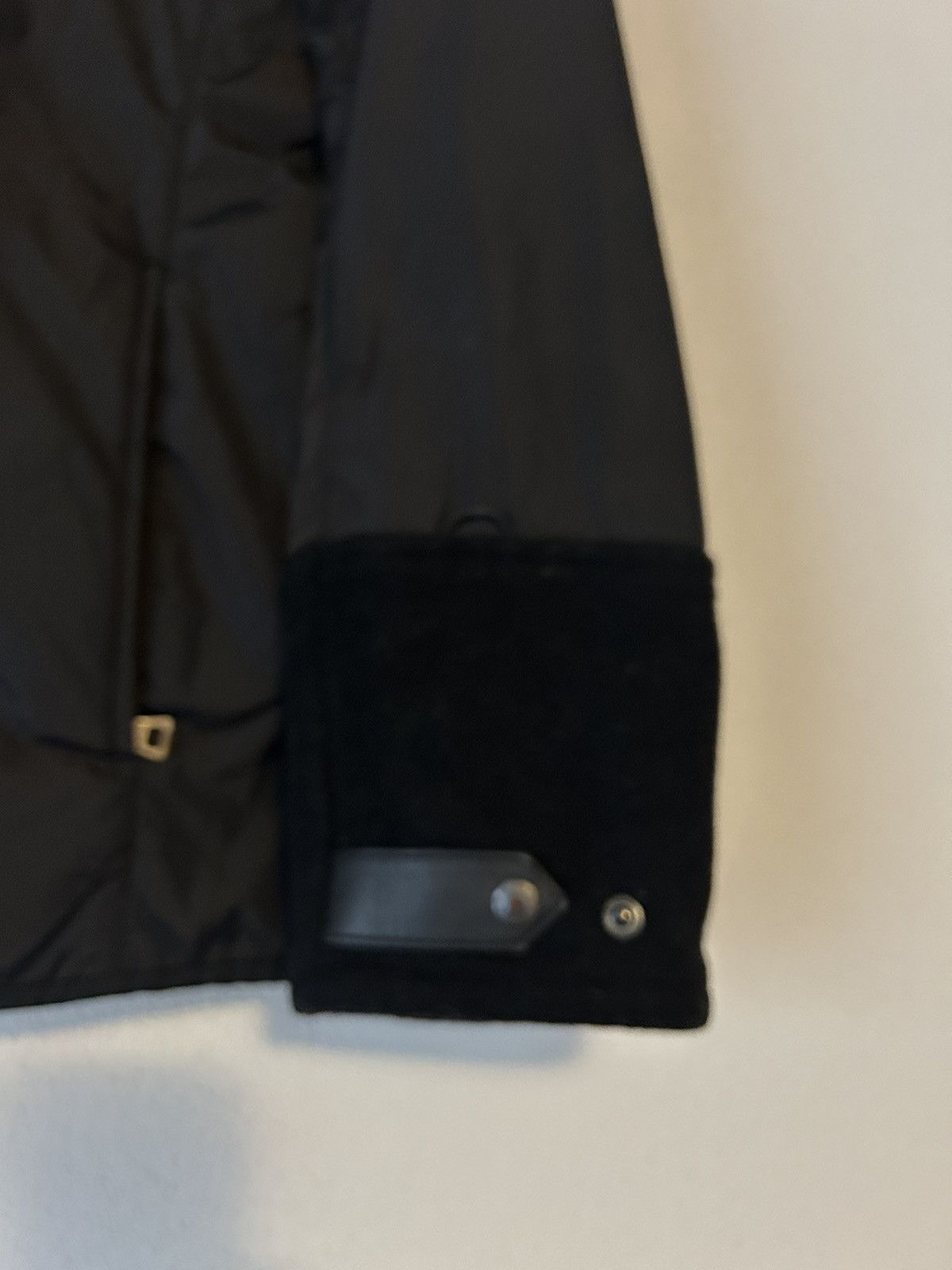 Prada Black Nylon Jacket with Wool and Leather Details Size S / US 4 / IT 40 - 7 Thumbnail