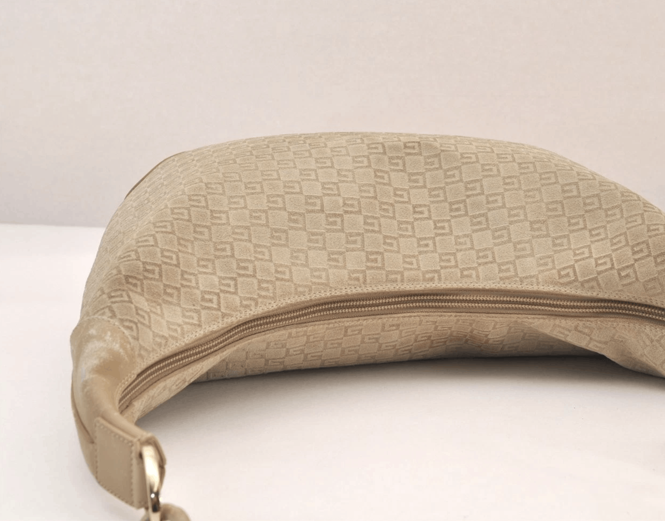 Gucci Gucci GG suede beige hobo leather bag Size ONE SIZE - 9 Thumbnail