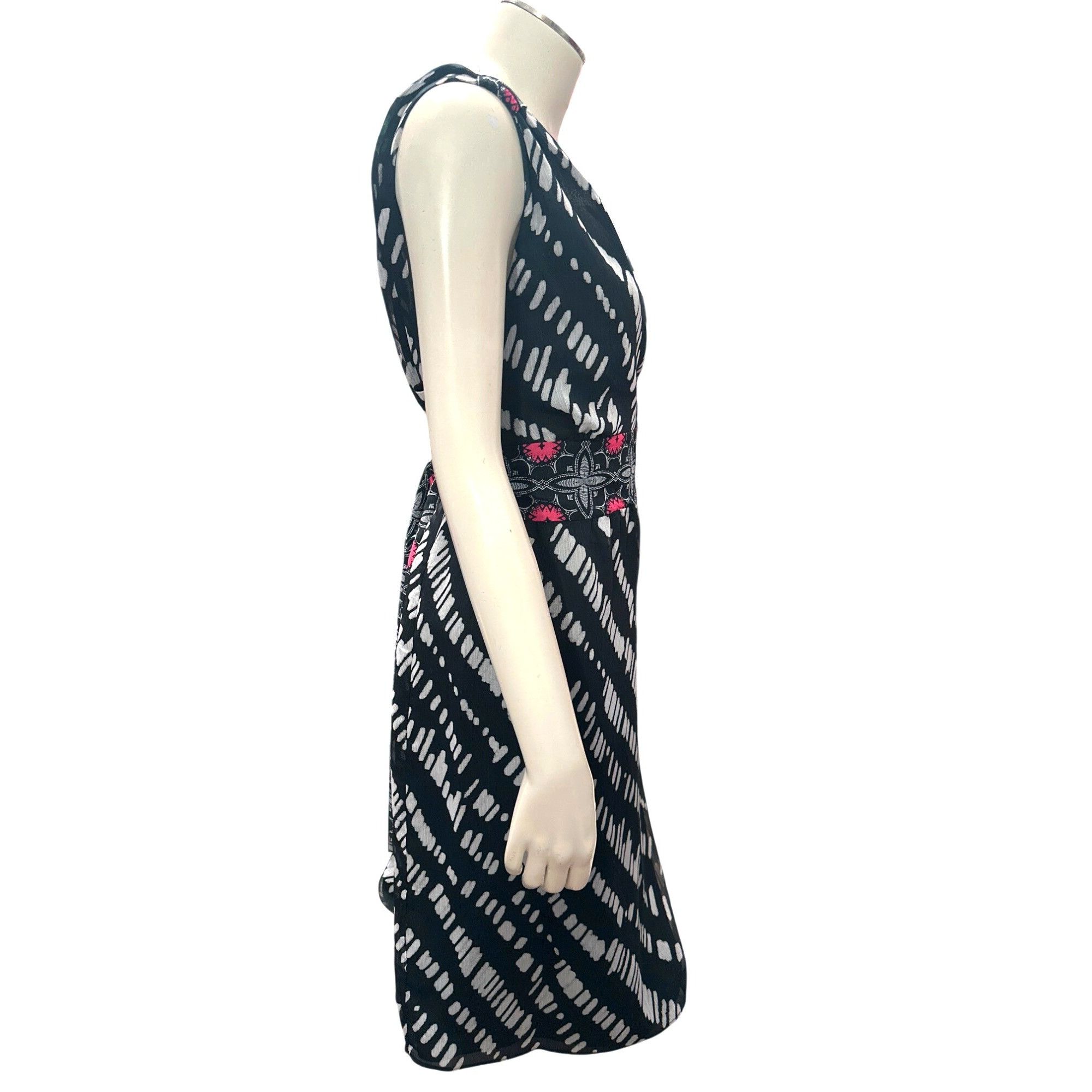 Other Axcess XL Abstract Cocktail Dress Artwear Sleeveless Side Zi Size XL / US 12-14 / IT 48-50 - 6 Thumbnail
