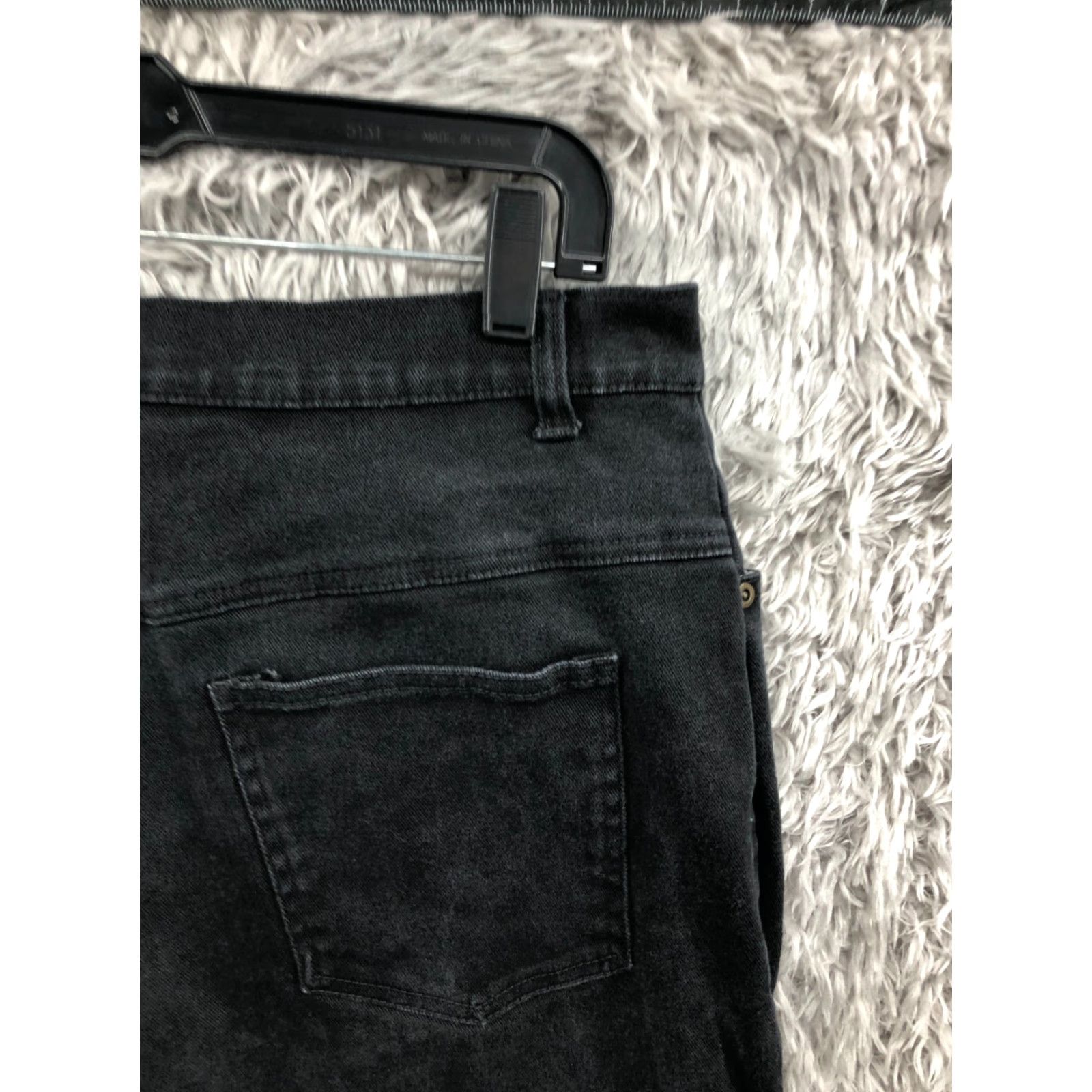Vintage Bonjour High Rise Straight Jeans Plus Size 18 Womens Dark Wash Black Size 40" / US 18 - 6 Thumbnail
