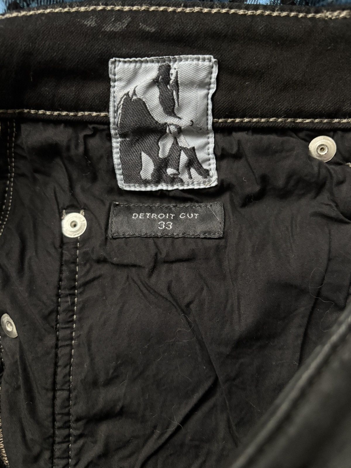 Rick Owens Drkshdw Rick owens DRKSHDW detroit waxed denim Size US 33 - 4 Thumbnail