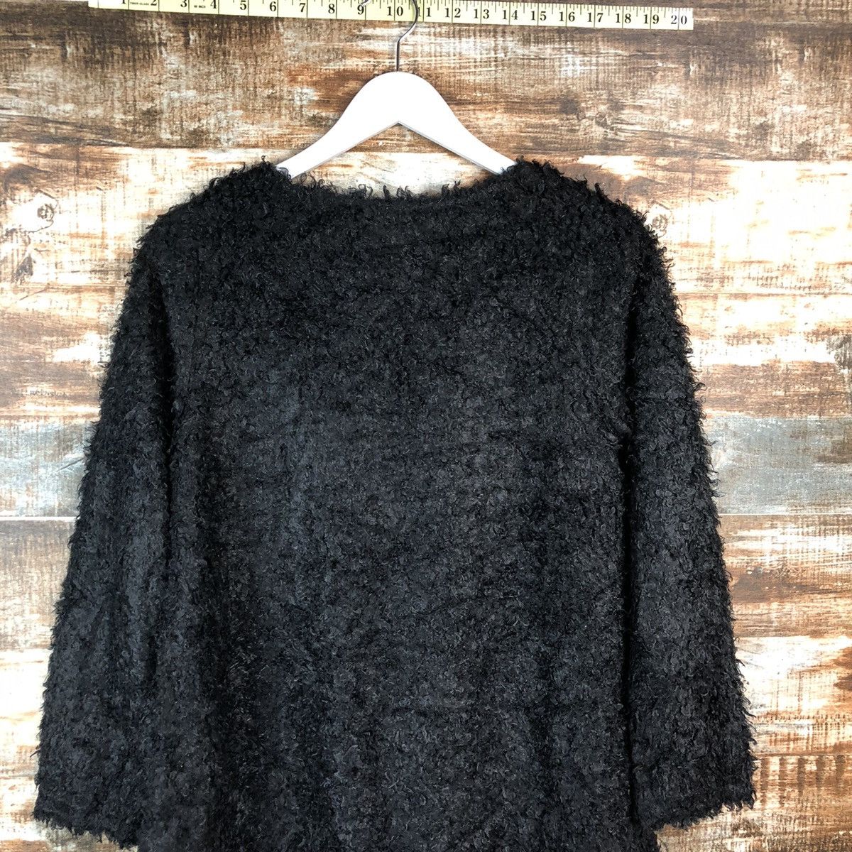 Homespun Knitwear × Japanese Brand DLL A Little Emotion Black Mohair Knitwear #C059 Size S / US 4 / IT 40 - 13 Thumbnail
