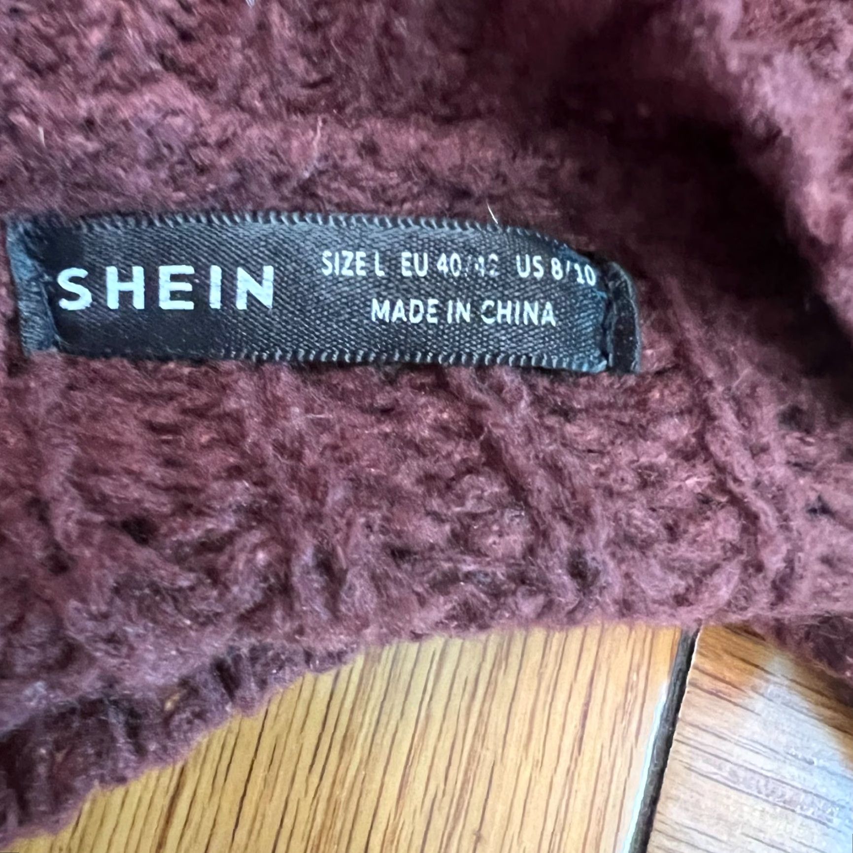 Shein Chunky Knit 3/4 Sleeve Sweater Brown XL SheIn Pullover Knit Bell Sleeve Round Neck Womens Size XL / US 12-14 / IT 48-50 - 6 Thumbnail