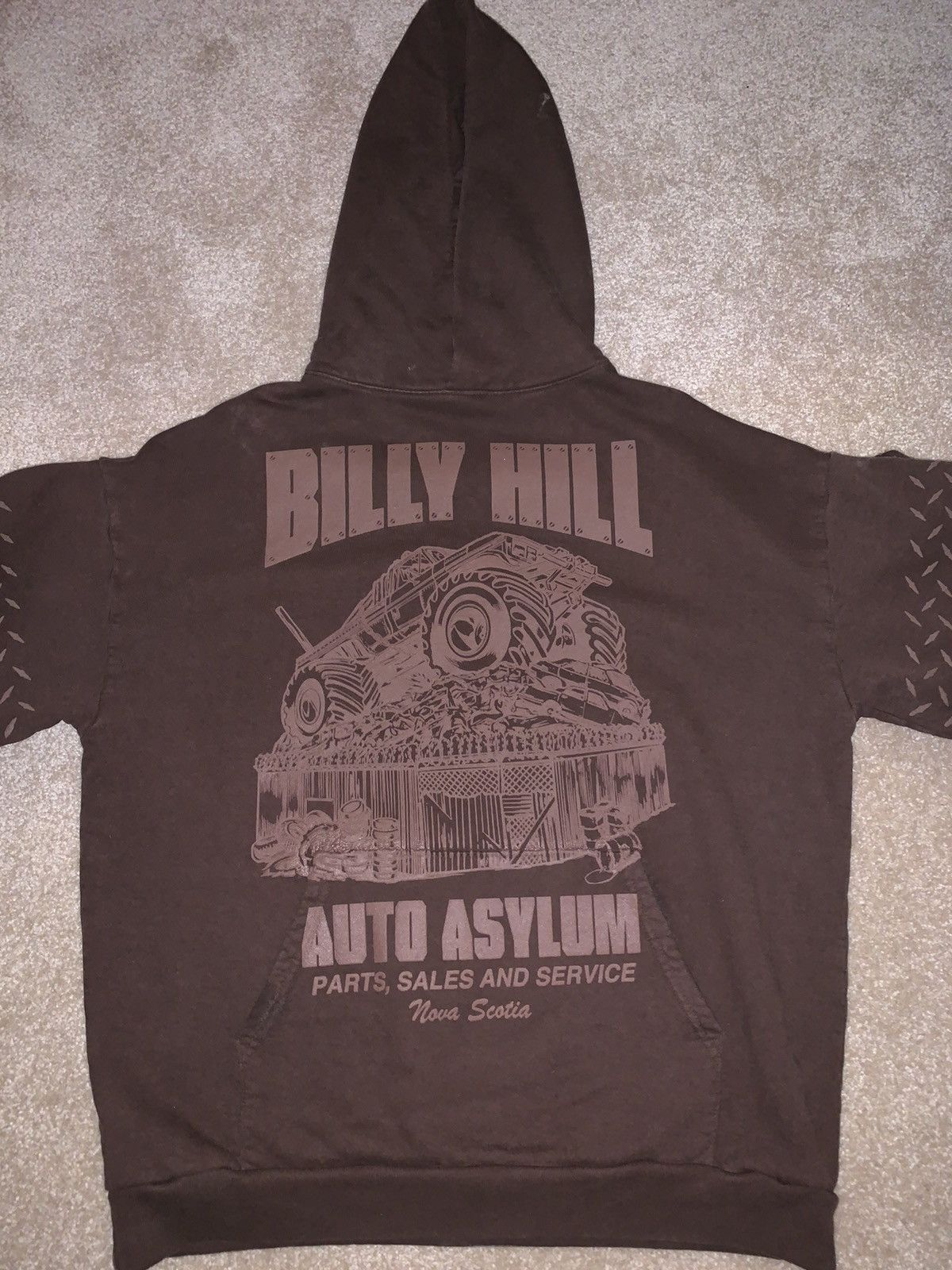 Vintage Billy Hilly Auto Asylum Hoodie | Grailed