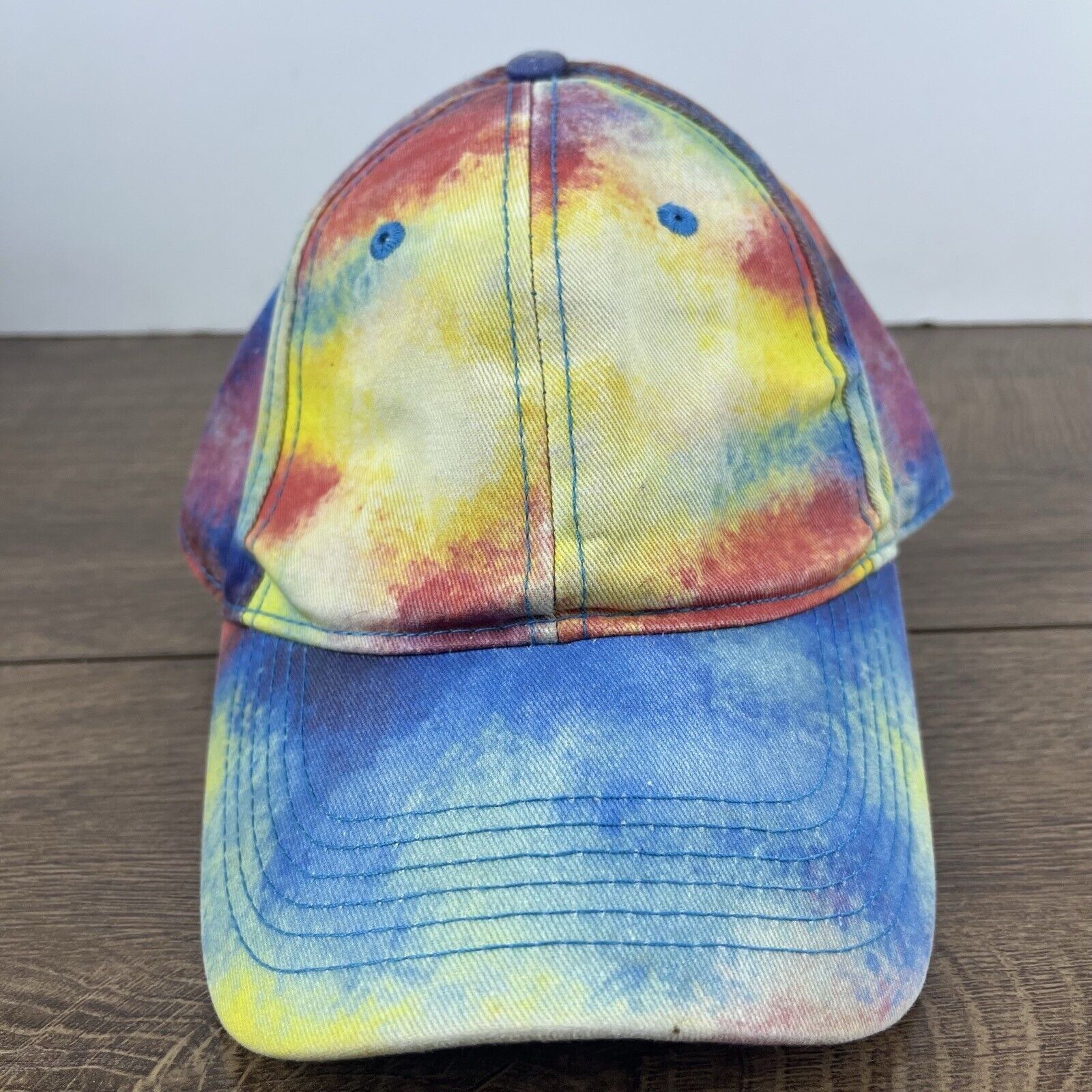 Other Tye Die Hat Tie Dye Adjustable Hat Blue Hat Adjustable Blue Size ONE SIZE - 5 Thumbnail