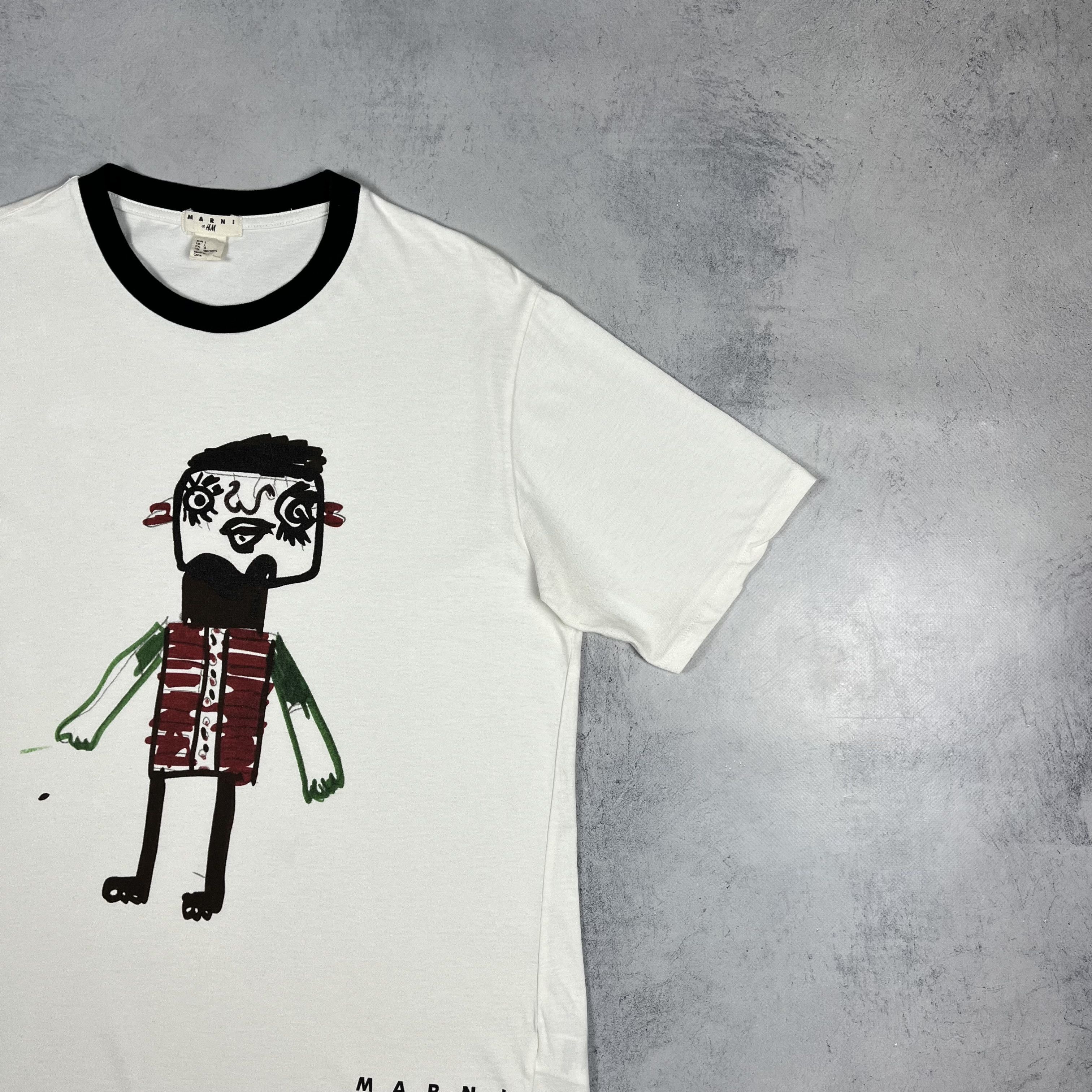 Marni Marni For H&M Art Big Logo T Shirt SS12 Size US L / EU 52-54 / 3 - 3 Thumbnail