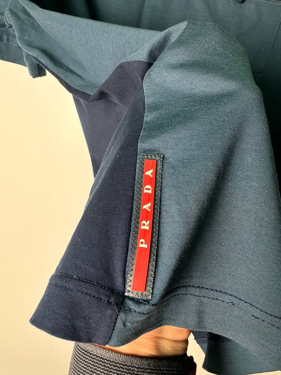 Prada PRADA Milano T-Shirt Red Tab Blue Size M Men Size US M / EU 48-50 / 2 - 3 Thumbnail