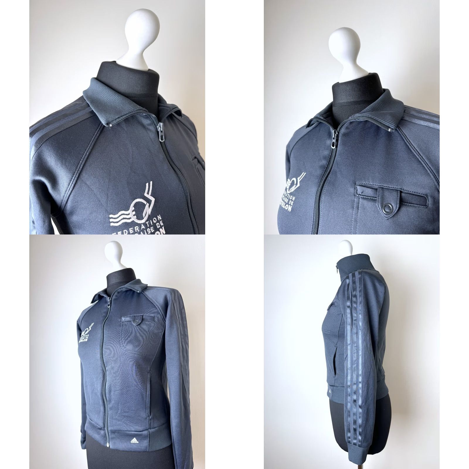 Adidas Adidas womens jacket France Triathlon Federation Size UK 10 S Blue Size L / US 10 / IT 46 - 8 Thumbnail