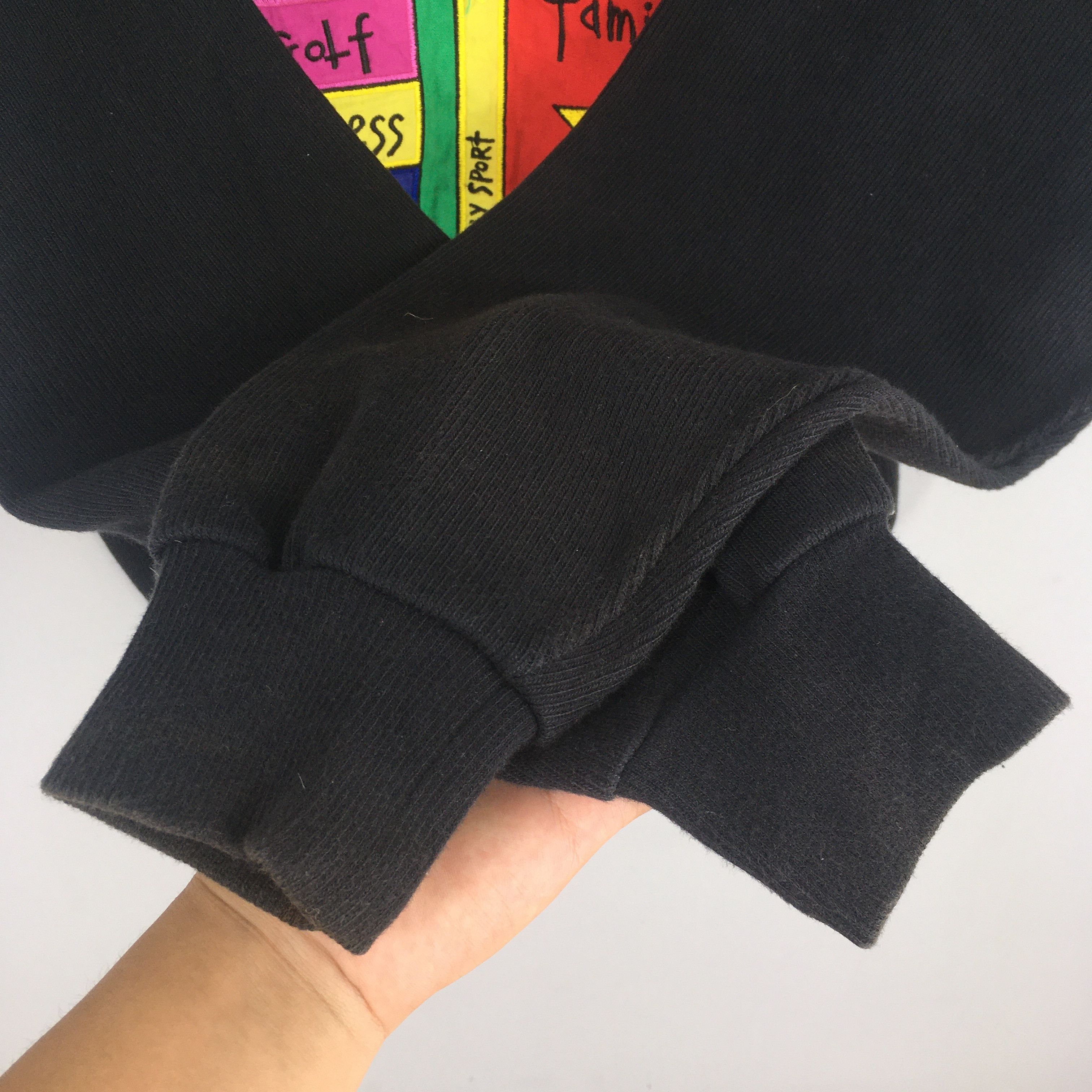 Jean Charles De Castelbajac × Vintage Vintage Jc De Castelbajac Sports Black Sweatshirt Medium Size US M / EU 48-50 / 2 - 4 Thumbnail
