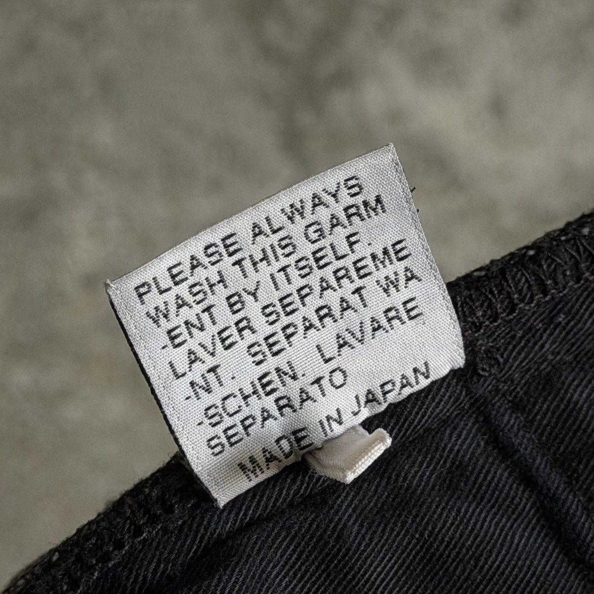 Dior 2000’s Dior Homme MIJ Thrashed Repair Denim By Hedi Slimane Size US 33 - 11 Thumbnail