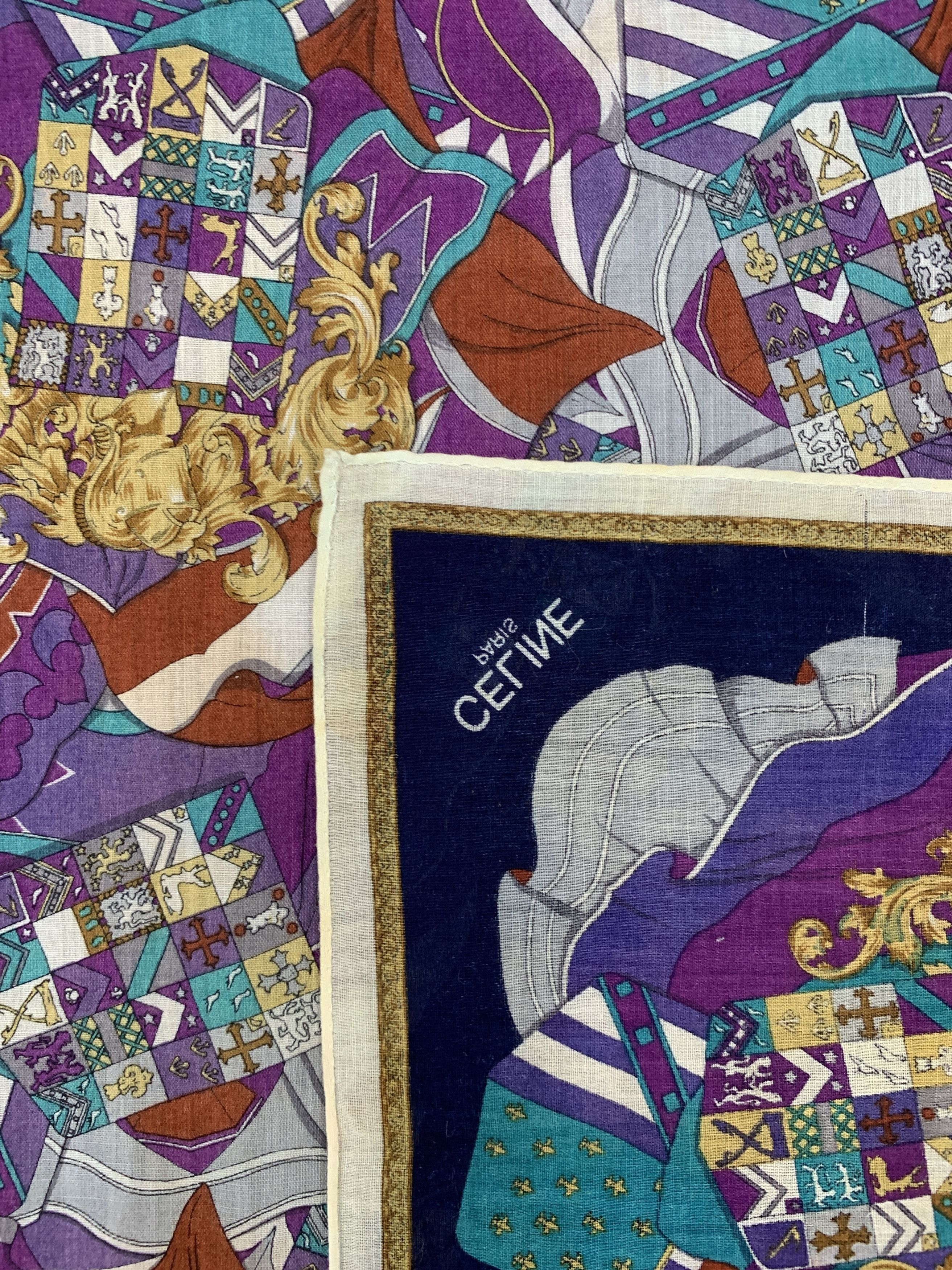 Celine × Vintage Vintage Celine Handkerchief/Neckerchief - HKA977 Size ONE SIZE - 10 Thumbnail