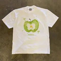Japanese Brand VIBE Beige casual retro green pepper print cotton t-shirt Size US M / EU 48-50 / 2 - 6 Thumbnail