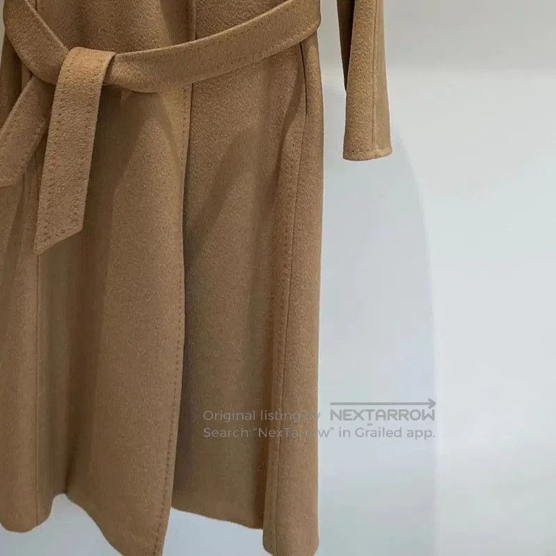 Max Mara MaxMara Classic Long Coat in Khaki . Size XS / US 0-2 / IT 36-38 - 3 Thumbnail
