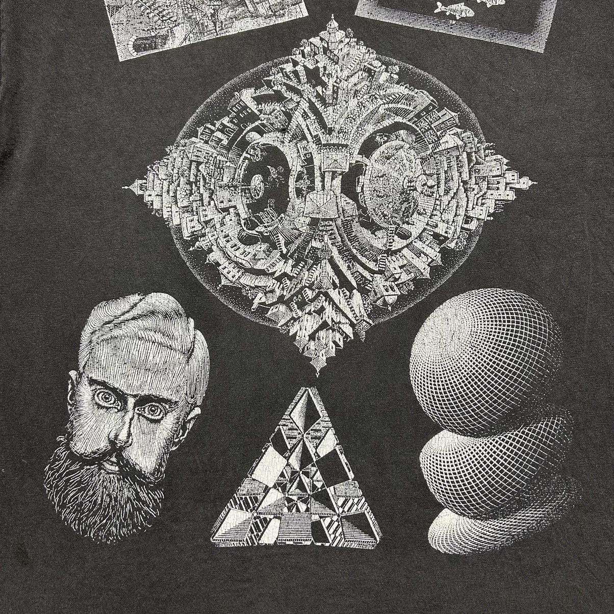Vintage Vintage MC Escher Shirt Mens XL Black 1991 All Over Print Size US XL / EU 56 / 4 - 8 Thumbnail