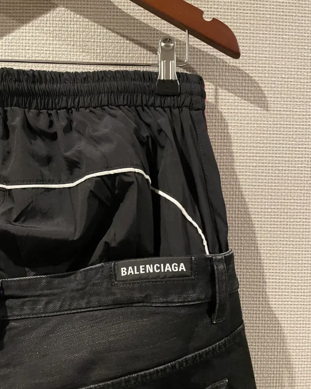 Balenciaga Balenciaga Hybrid Layered Denim Pants Size US 32 / EU 48 - 3 Thumbnail