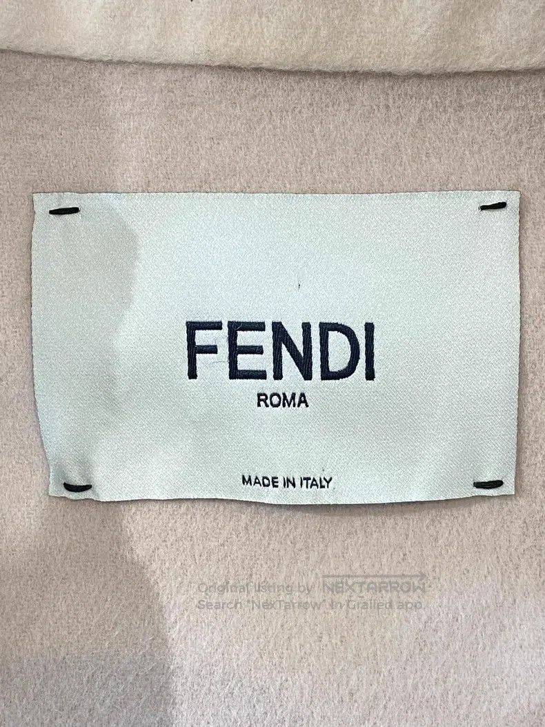 Fendi Fendi Wool Blended Coat, Beige Size XXS / US 00 / IT 34 - 5 Thumbnail
