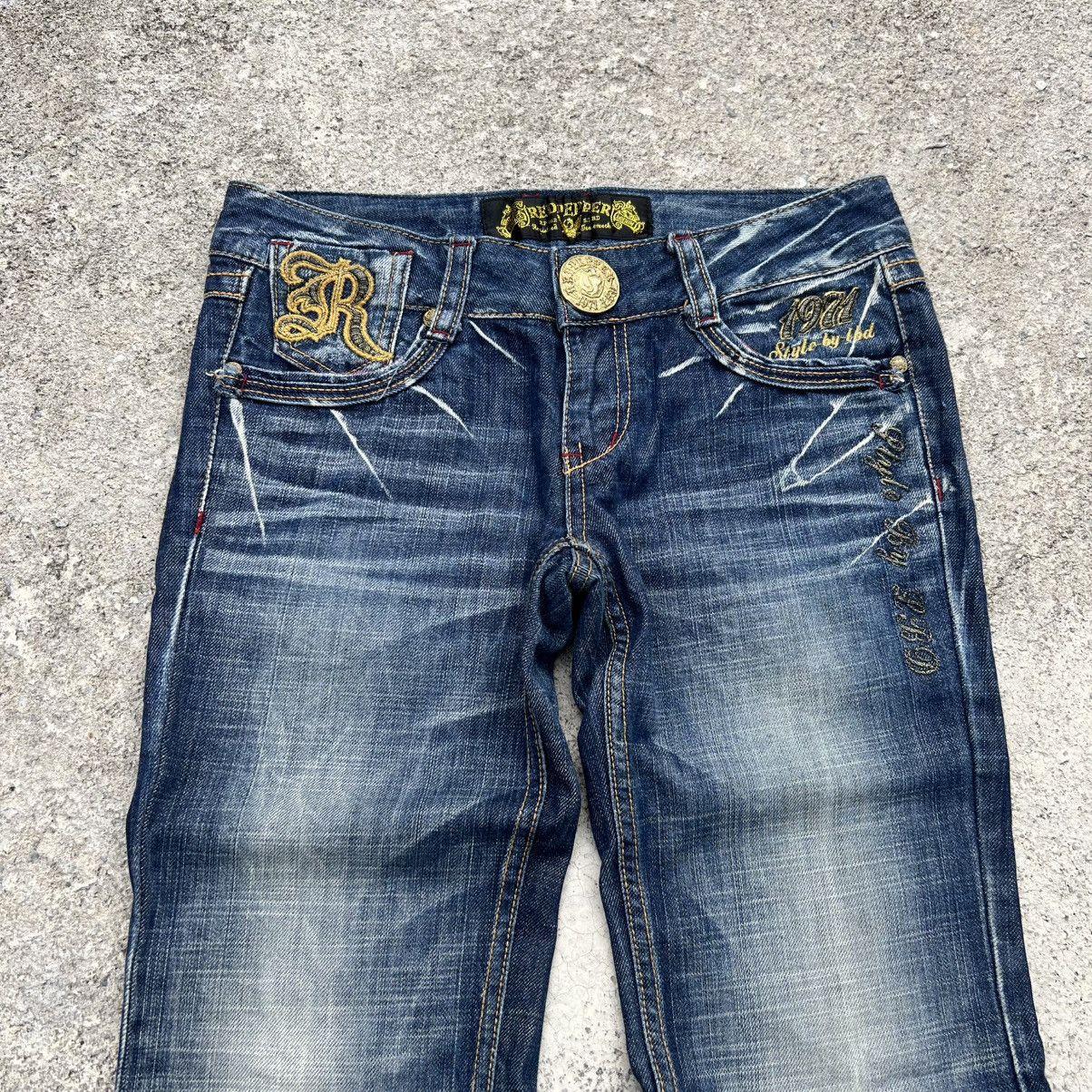 Japanese Brand “REDPEPPER” ACID WASH FLARE JEANS Size 28" / US 6 / IT 42 - 3 Thumbnail
