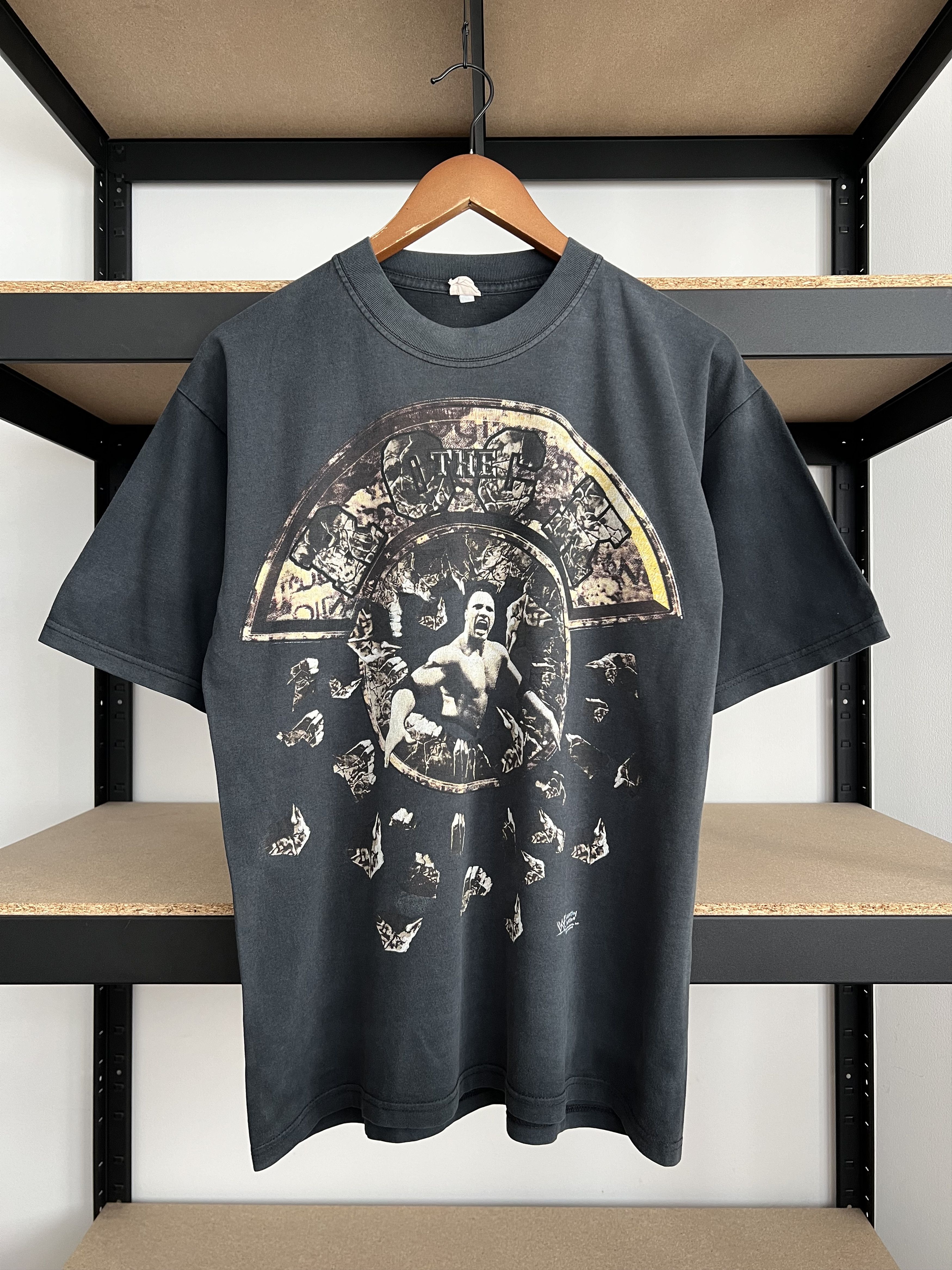 WWE Vintage 1998 The Rock WWE Faded Black T-shirt Size US M / EU 48-50 / 2 - 1 Thumbnail