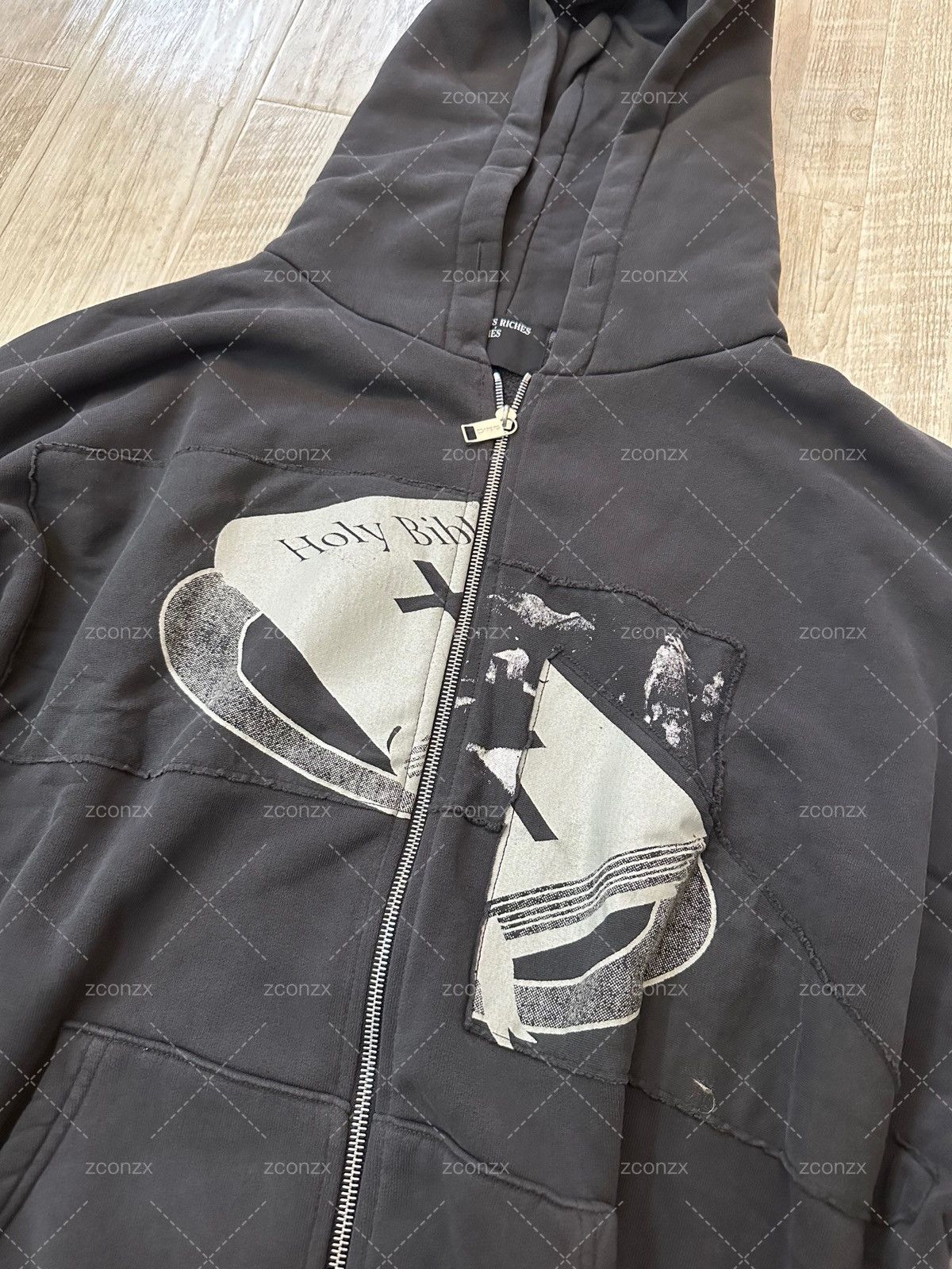 Enfants Riches Deprimes enfants riches deprimes HOLY BIBLE "ASSEMBLAGE" ZIP HOODIE Size US XXL / EU 58 / 5 - 2 Thumbnail