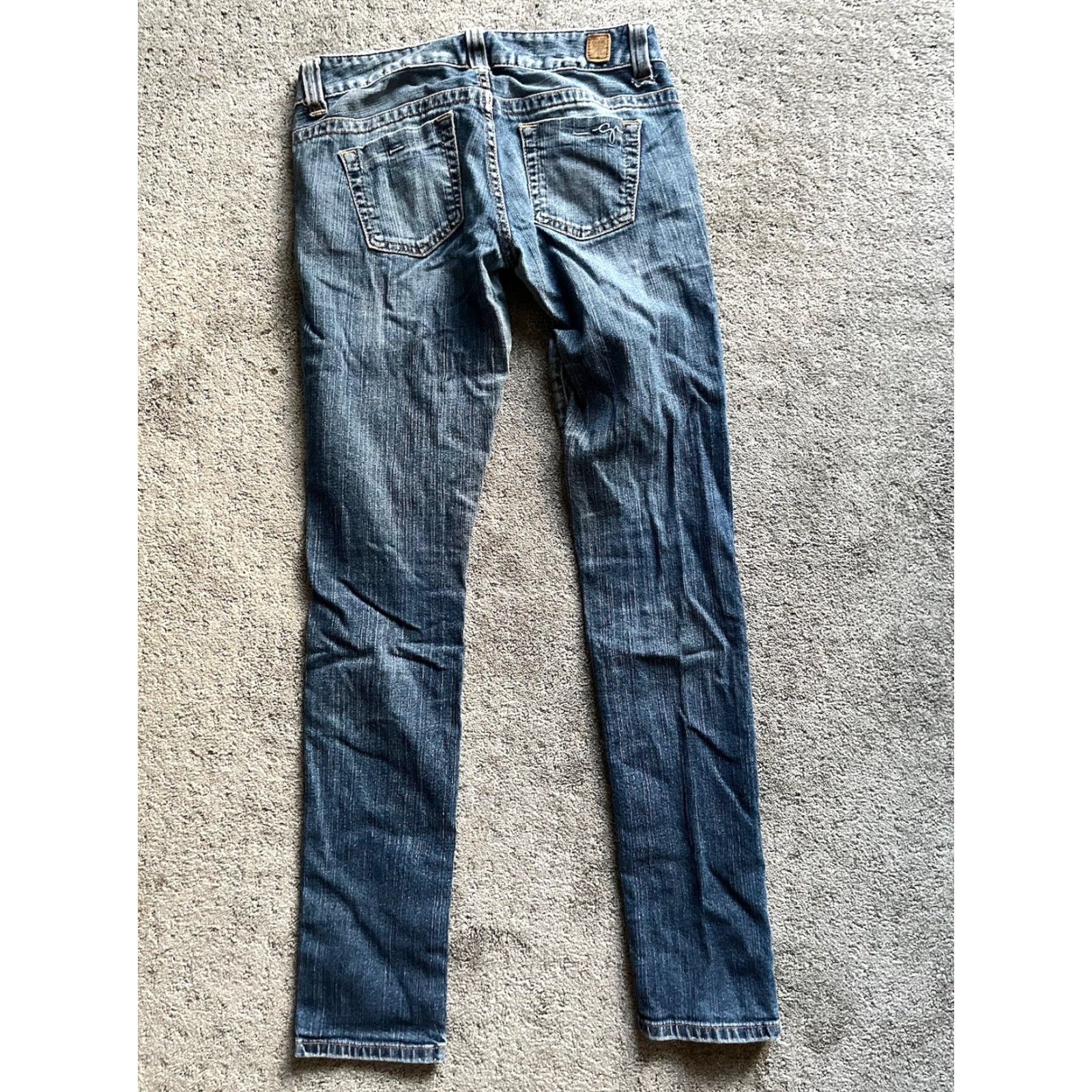 Guess Women’s Guess Jeans Size 26 Daredevil Skinny Leg Black Distressed Denim Jeans Size 26" / US 2 / IT 38 - 4 Thumbnail