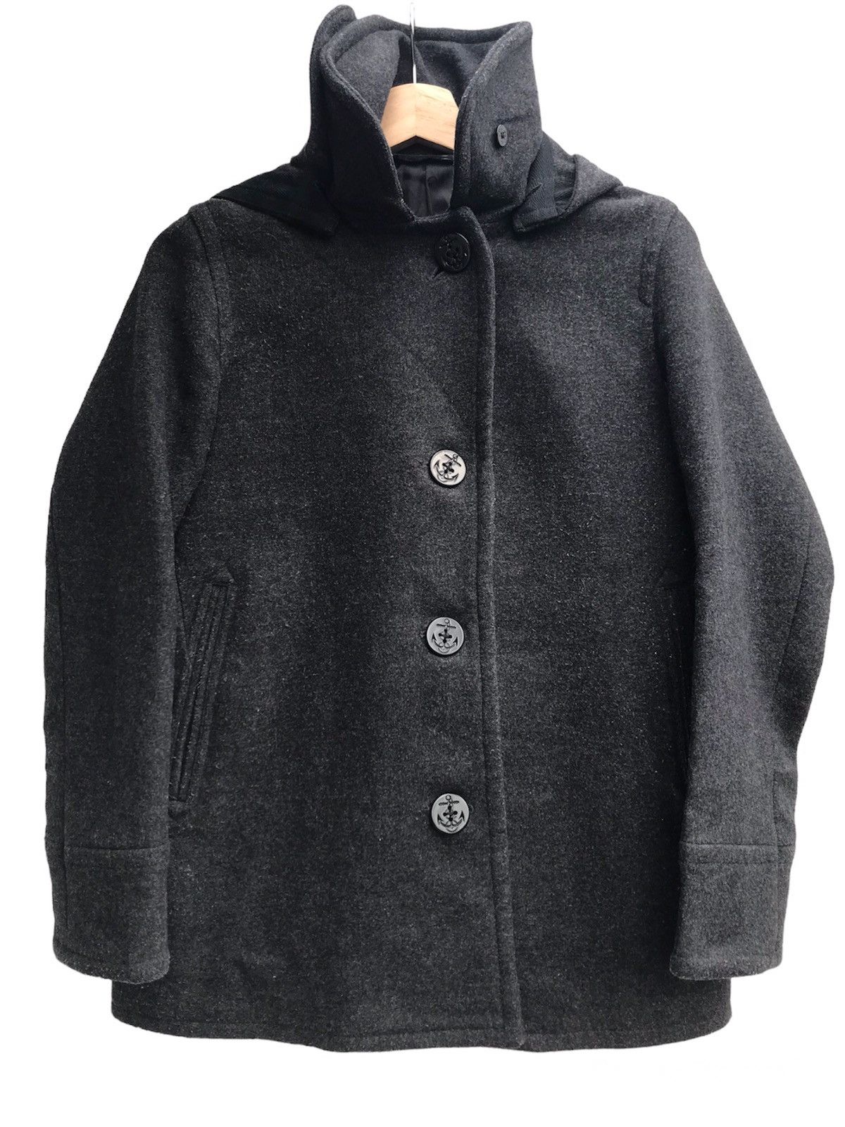 Sperry Top-Sider Removable Hood Wool Jacket Size US M / EU 48-50 / 2 - 1 Thumbnail