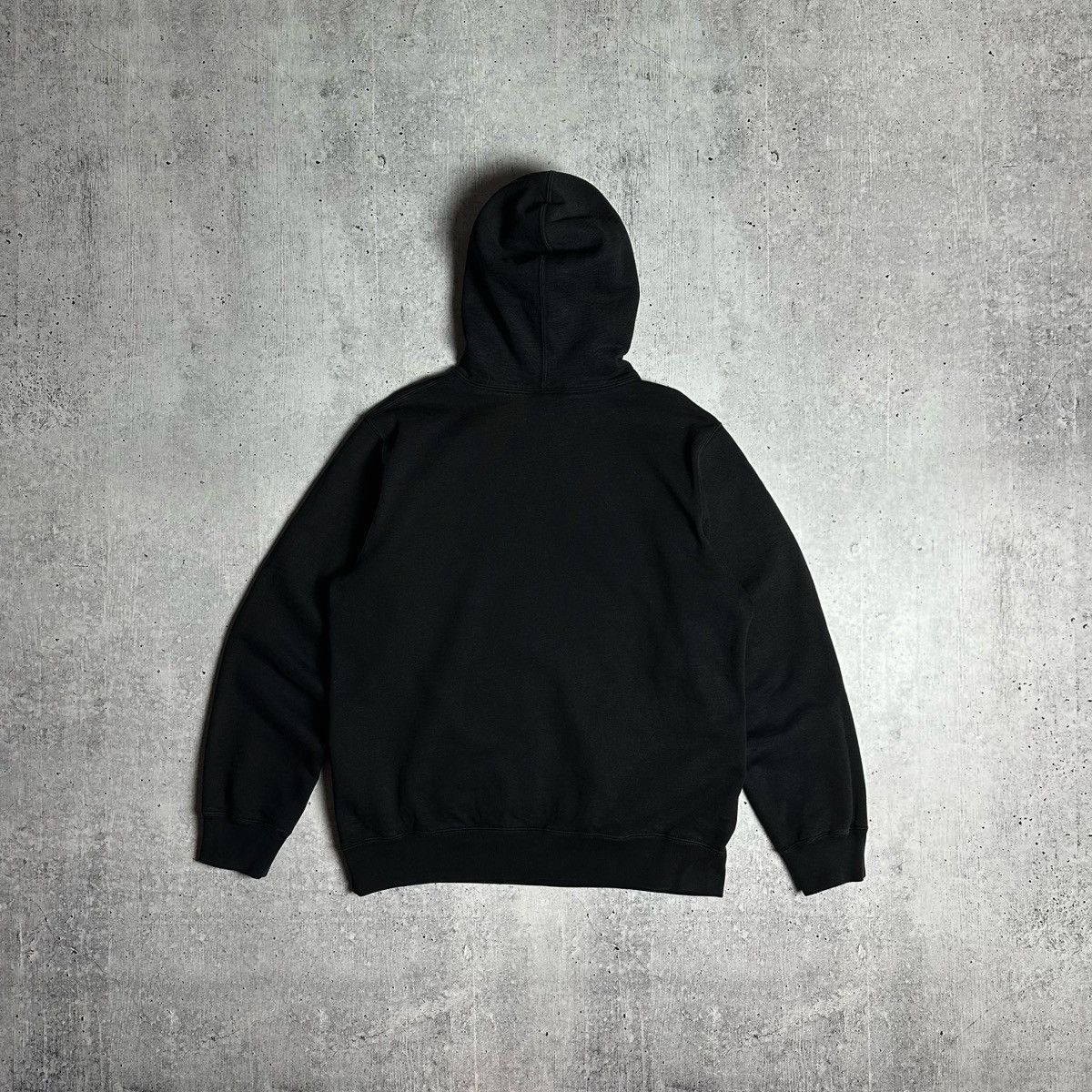 Supreme Supreme Text Rib Black Faded Hoodie Sweatshirt AW19 Size US M / EU 48-50 / 2 - 9 Thumbnail