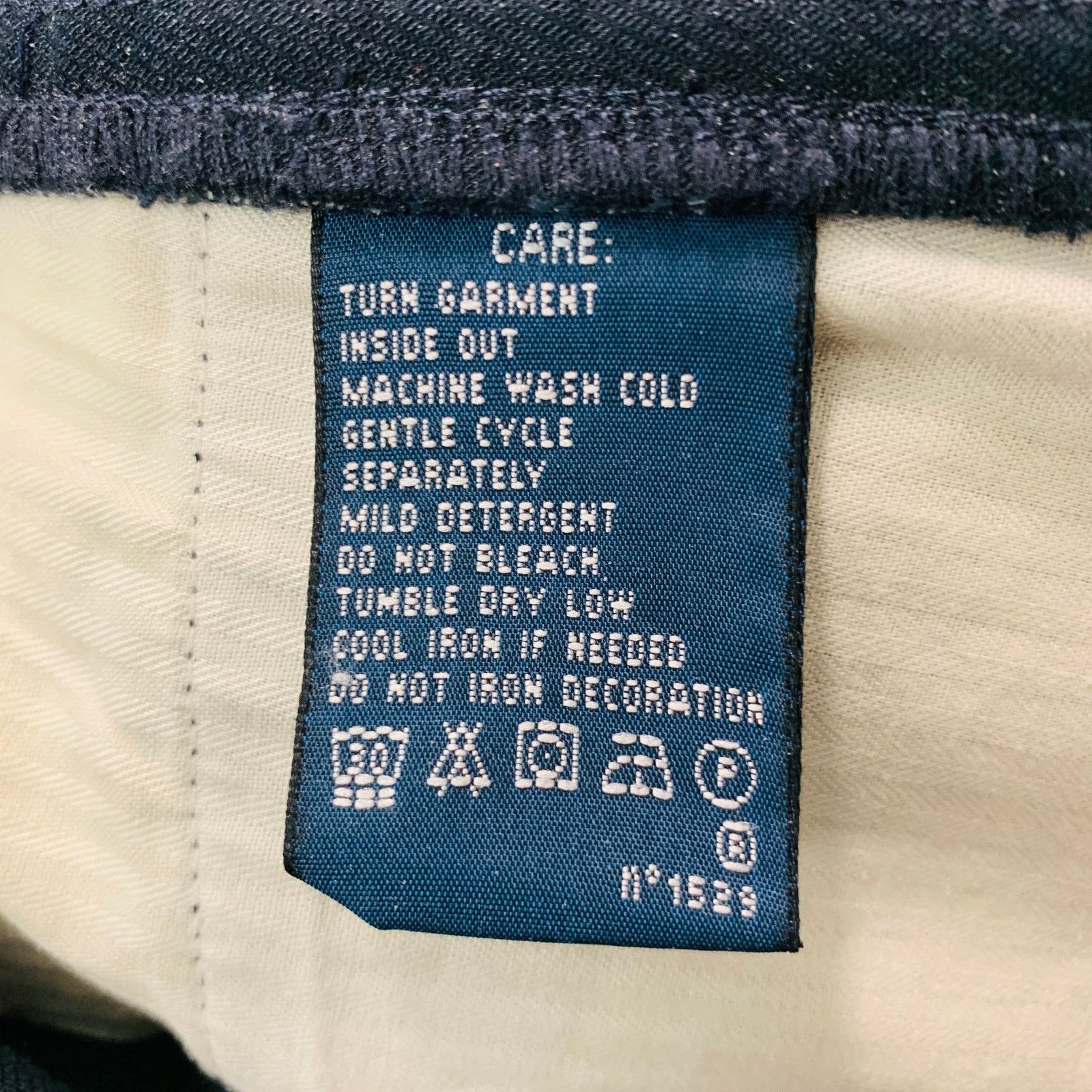 Ralph Lauren Size 8 Navy Cotton Elastane Patchwork Suede Casual Pants Size 30" / US 8 / IT 44 - 6 Thumbnail