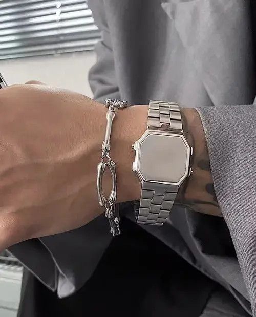 VIBE Fashion hip hop titanium steel skeleton bracelet chain Size ONE SIZE - 2 Thumbnail