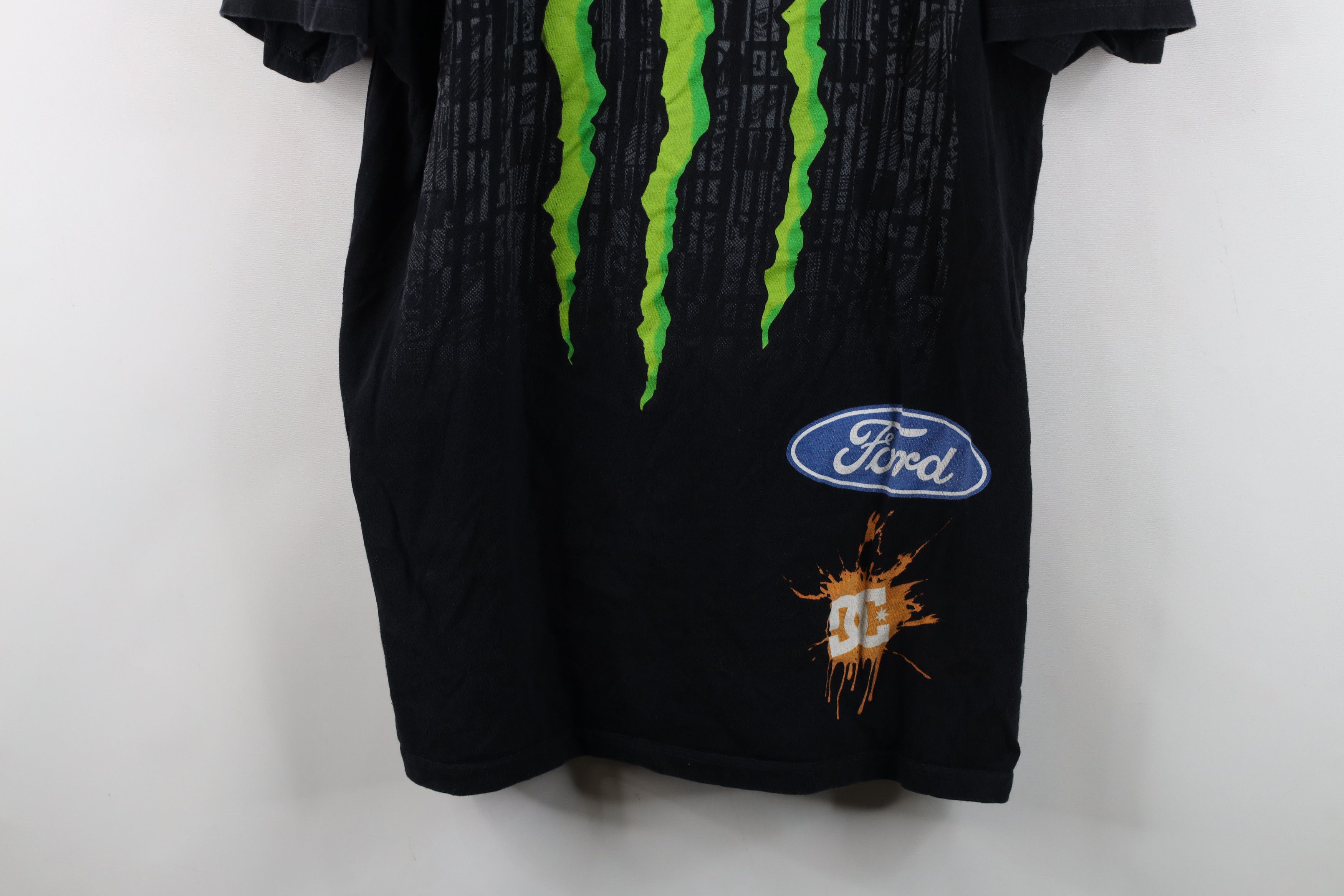 Vintage DC Shoes Monster Energy Drink Rally Car Racing T-Shirt Size US L / EU 52-54 / 3 - 3 Thumbnail