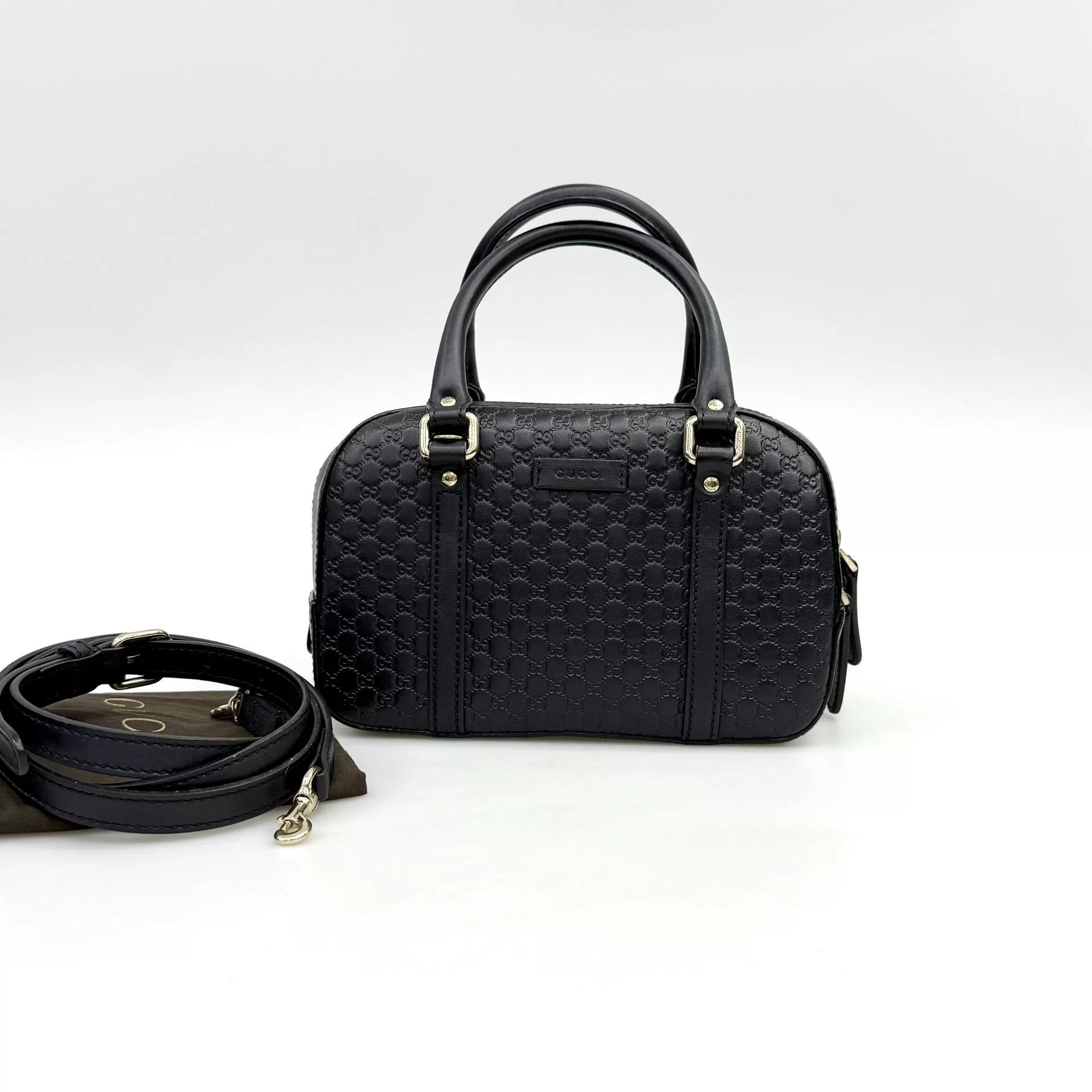 Gucci Gucci GG Embossed Leather Boston Bag Size ONE SIZE - 1 Thumbnail