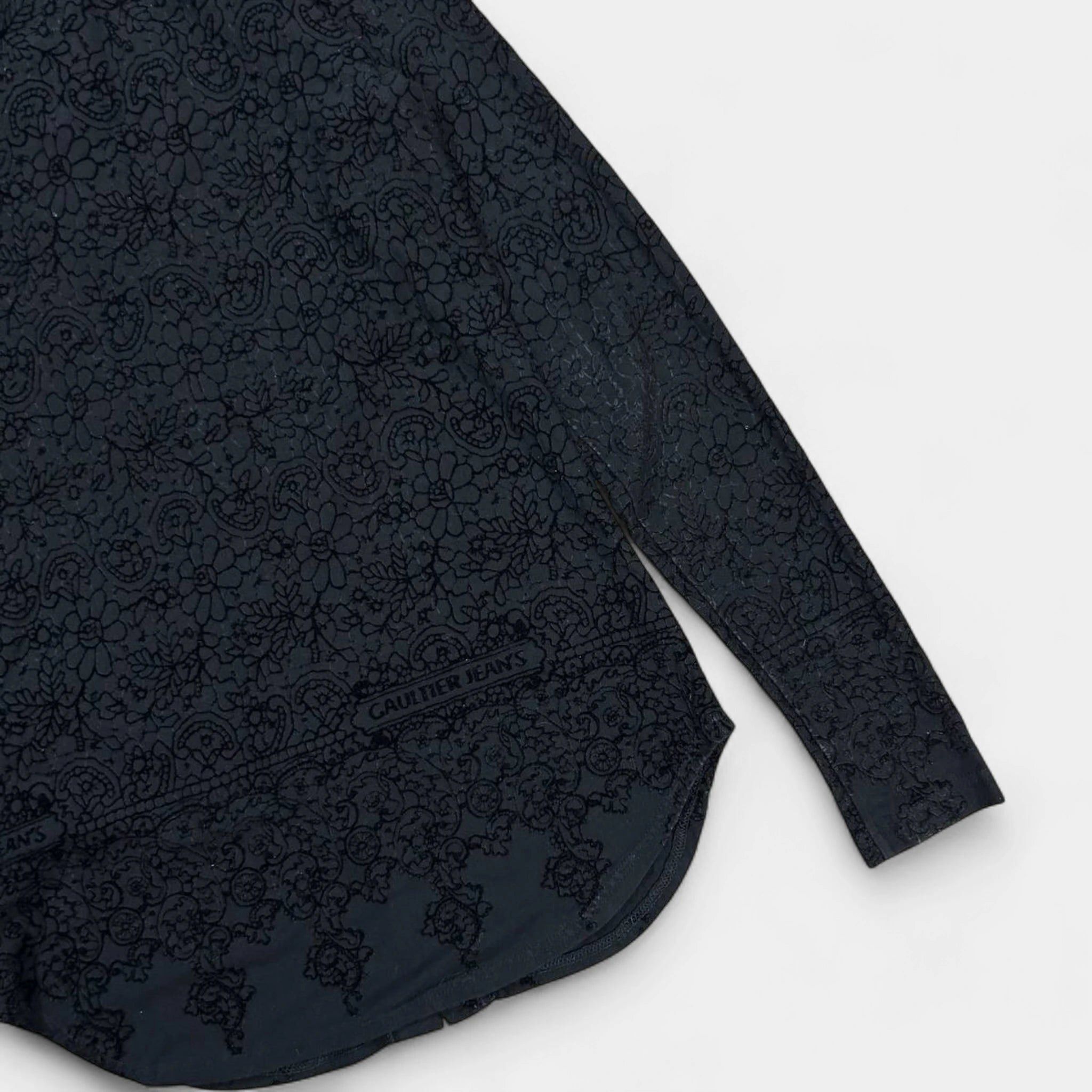 Jean Paul Gaultier Jean Paul Gaultier Vintage Black Printed Shirt Size US M / EU 48-50 / 2 - 7 Thumbnail