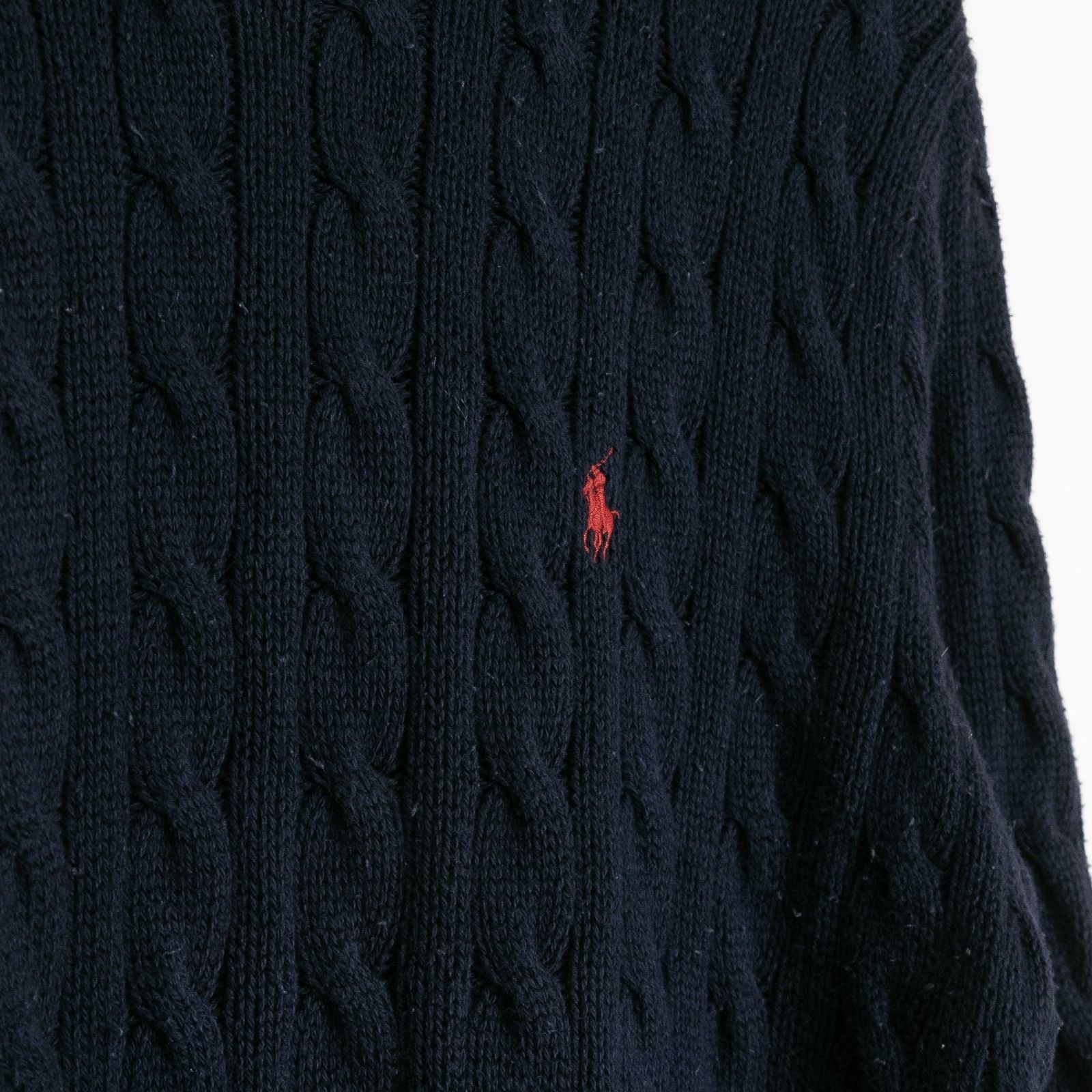 Polo Ralph Lauren Vintage 90s Polo Ralph Lauren Cable Knit Cotton Sweater Larg Size US L / EU 52-54 / 3 - 4 Thumbnail