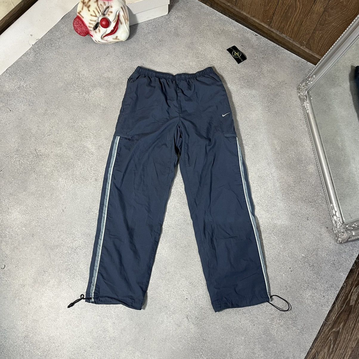 Nike 00s Vintage Nike Pants Nylon Rare Swoosh Drill Size US 35 - 1 Thumbnail