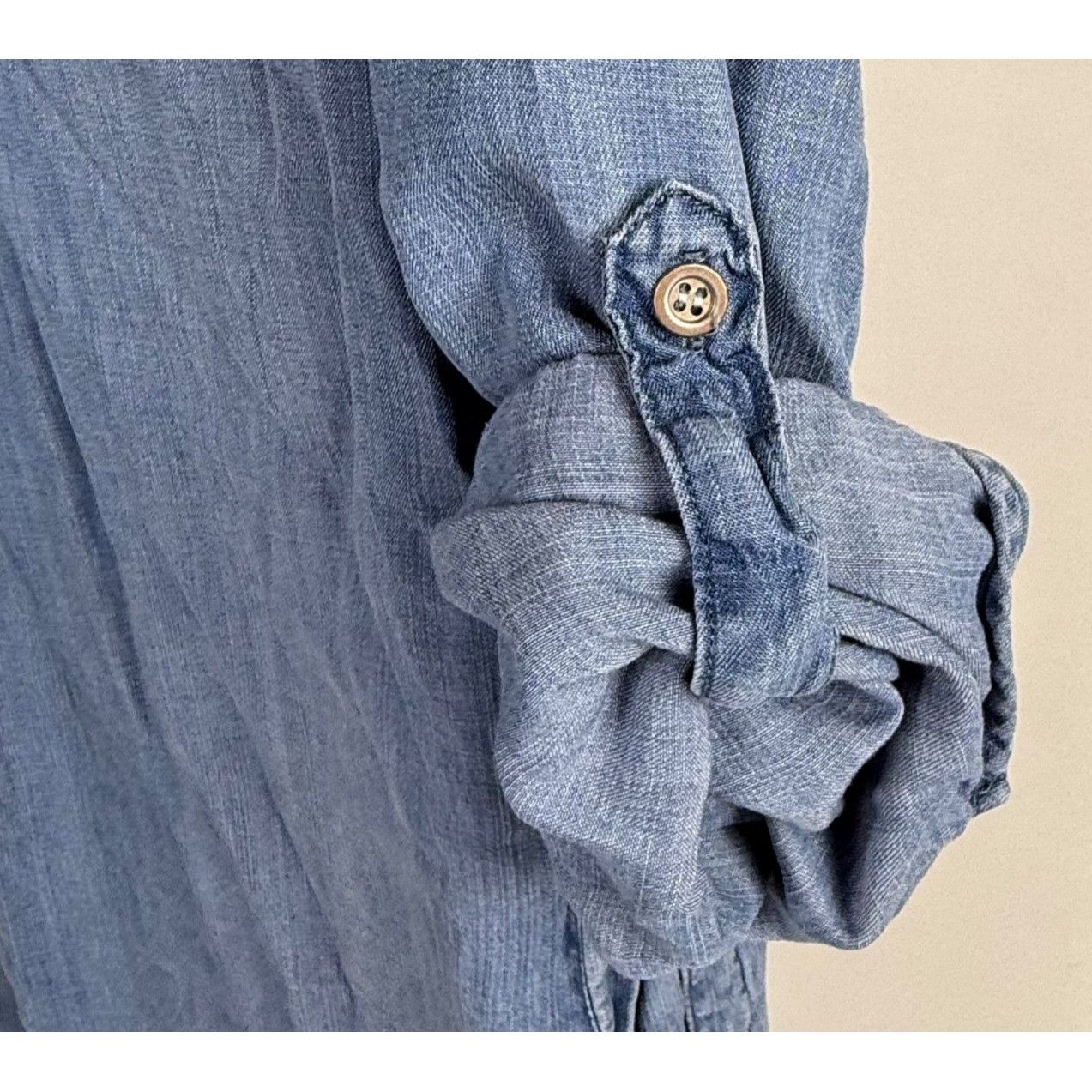 Other Velvet Heart Chambray Tunic Shirt Tencel Pull-on Dress Pocke Size M / US 6-8 / IT 42-44 - 4 Thumbnail