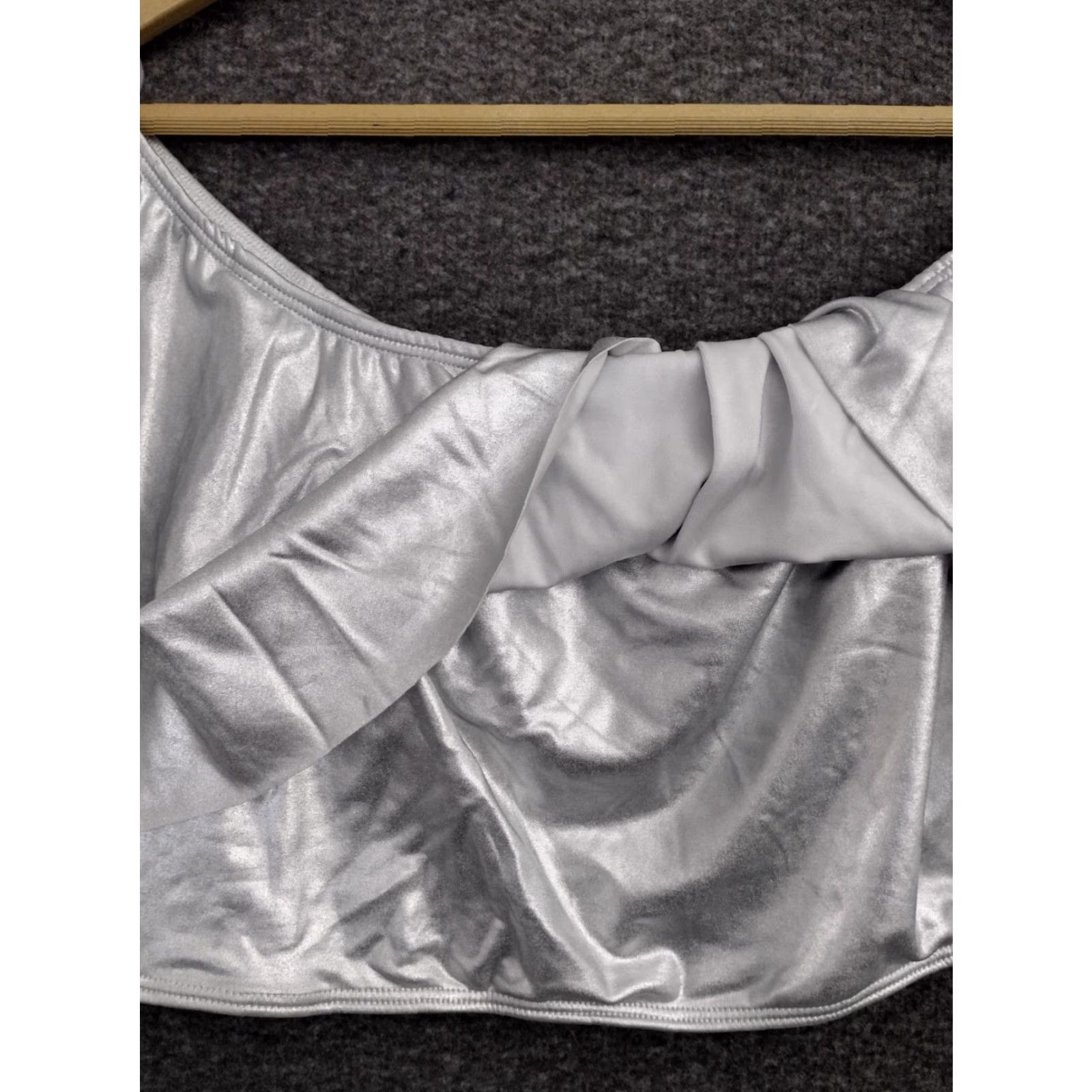 Vintage Codigo Bikini Silver Strappy 2 Piece Off Shoulder Bandeau Cheeky L Womens Adult L Size L / US 10 / IT 46 - 3 Thumbnail